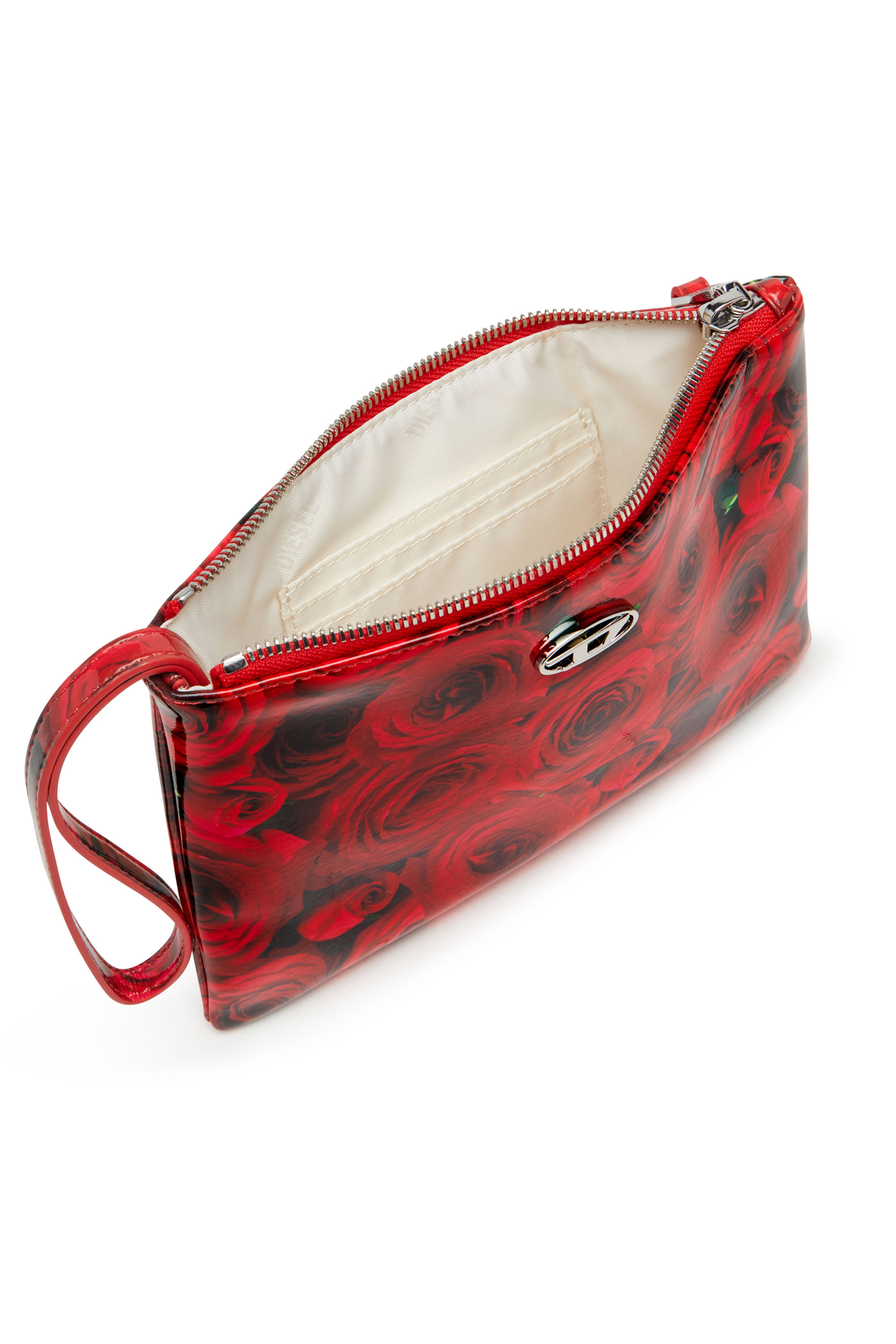 Diesel - PLAY POUCH II, Female's Pouch in printed glossy PU in Red - 3