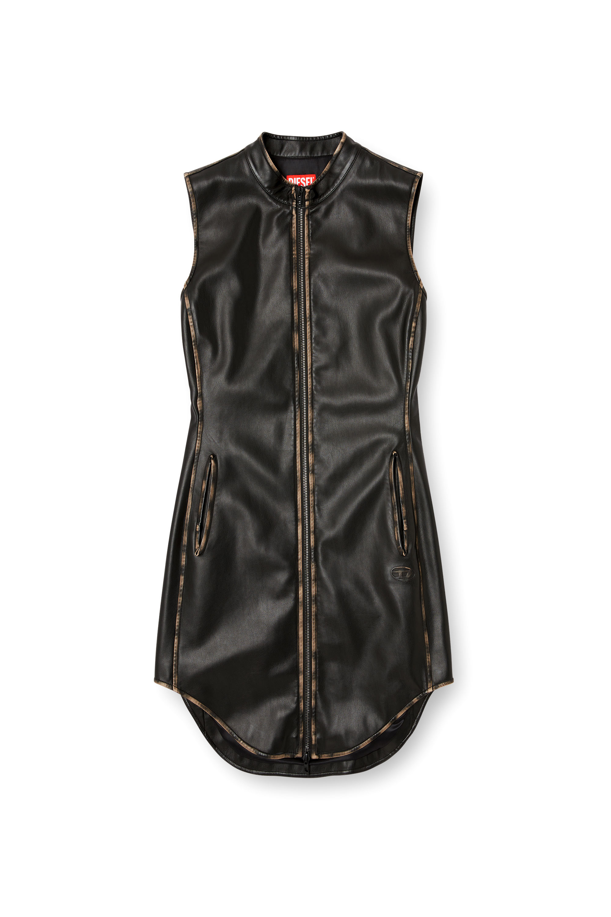 Diesel - D-ENEAS, Robe en tissu technique traité Femme in Polychrome - 3