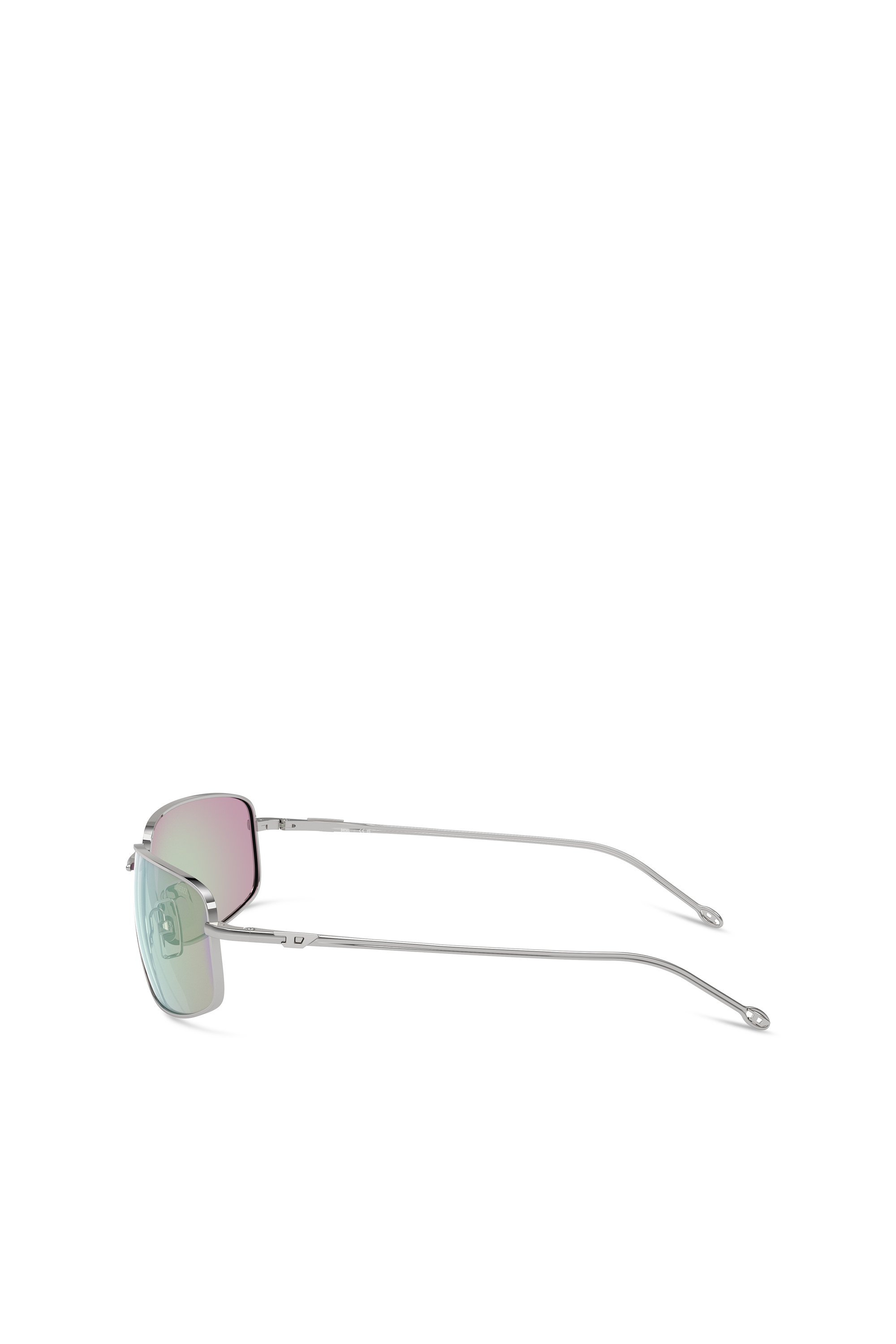 Diesel - 0DL1005, Unisex Racer shape sunglasses in metal in Bubble - Image 2