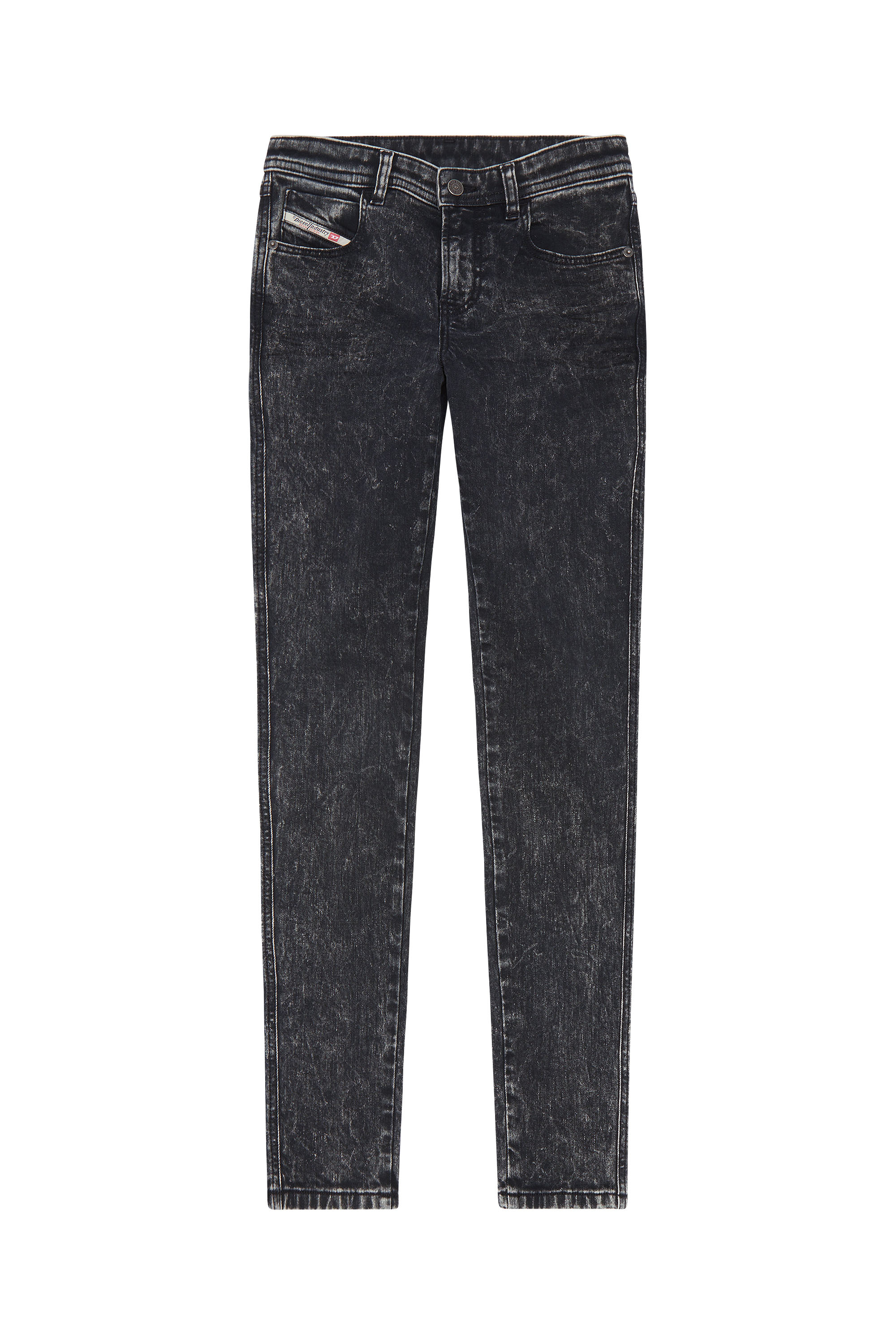 Diesel - 2015 Babhila 0ENAN Skinny Jeans, Noir/Gris foncé - Image 2
