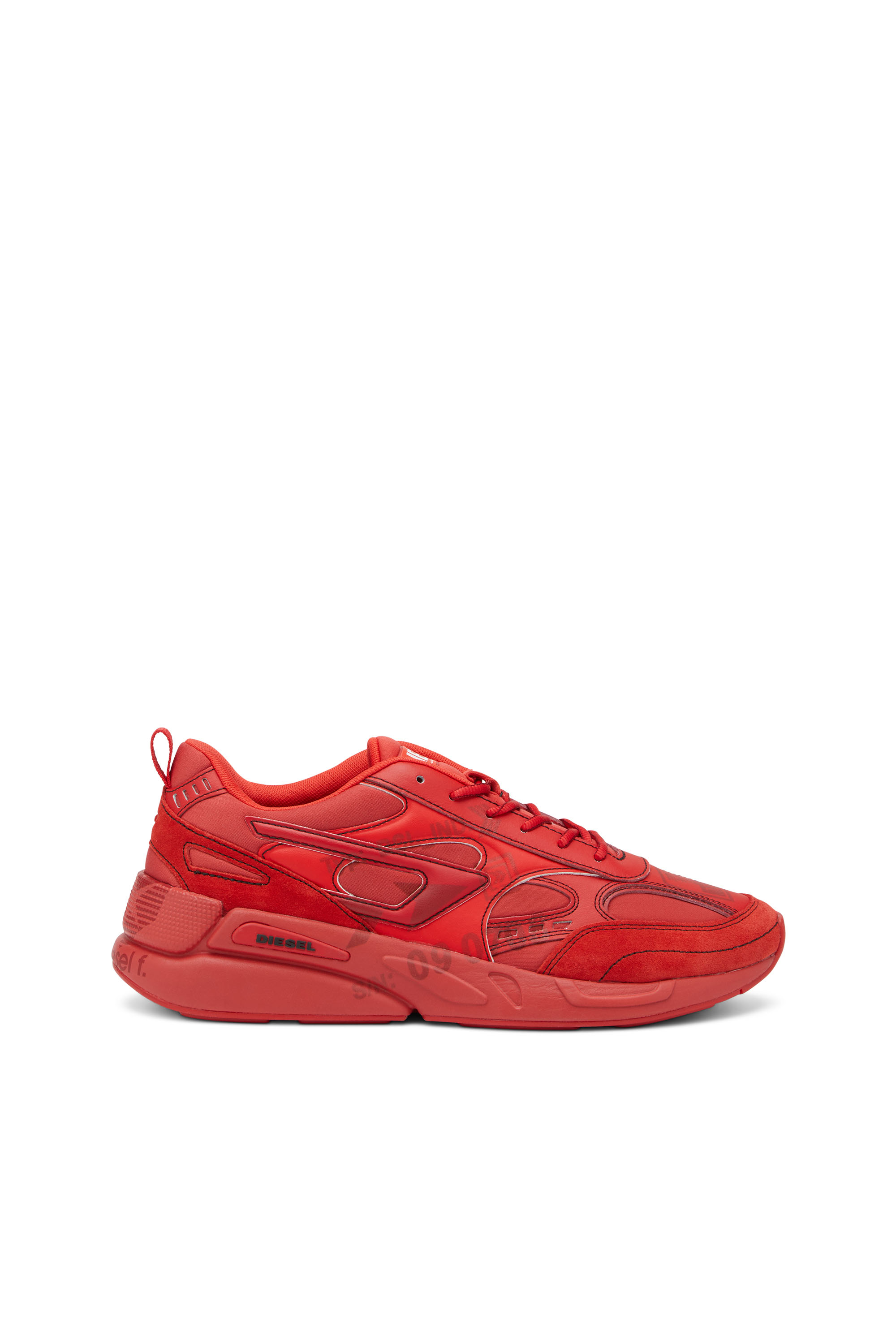 Diesel - S-SERENDIPITY SPORT, Male's S-Serendipity Sport - Sneakers with graphic logo prints in Red - 1