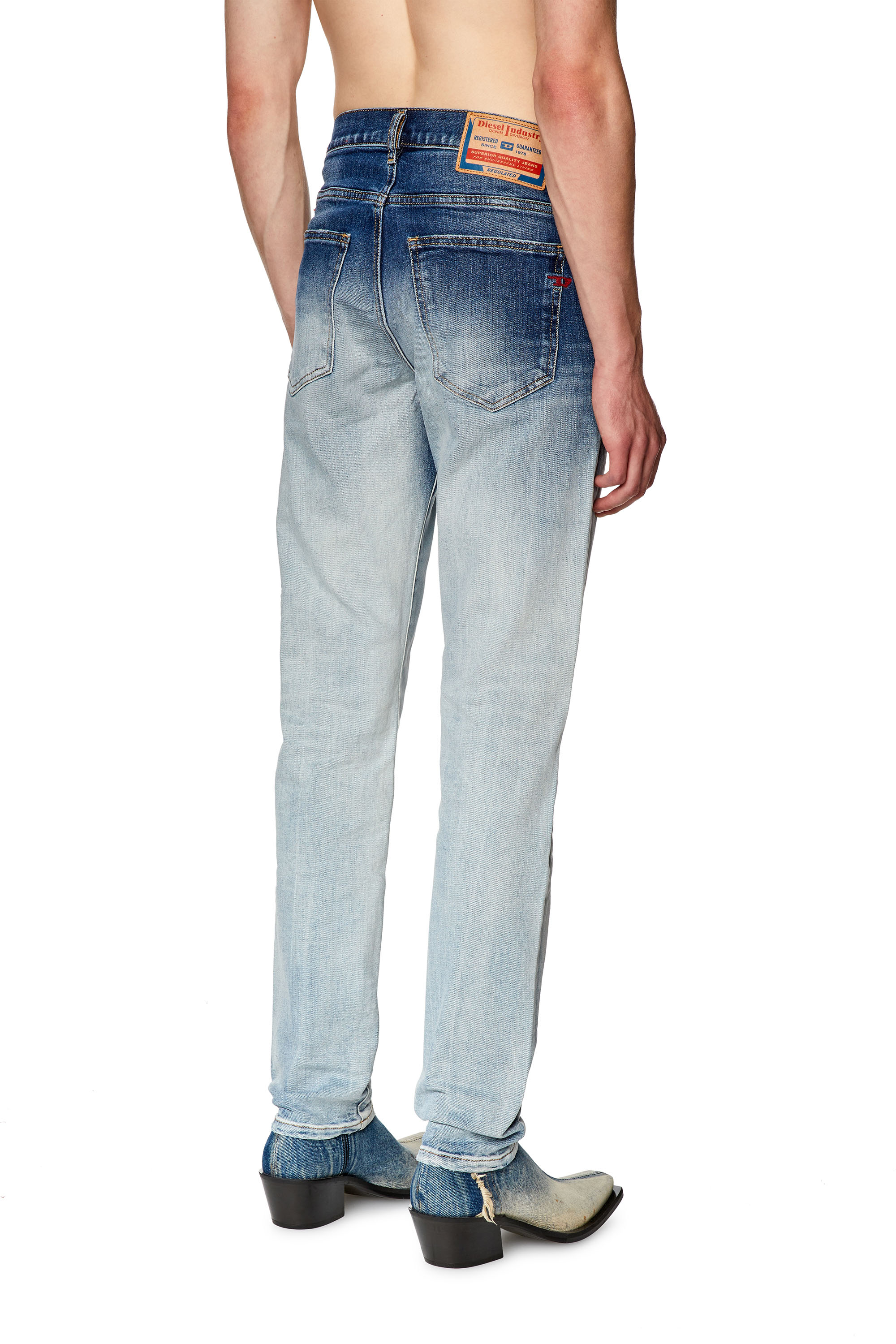 Diesel - Slim Jeans 2019 D-Strukt 09G28, Bleu moyen - Image 4