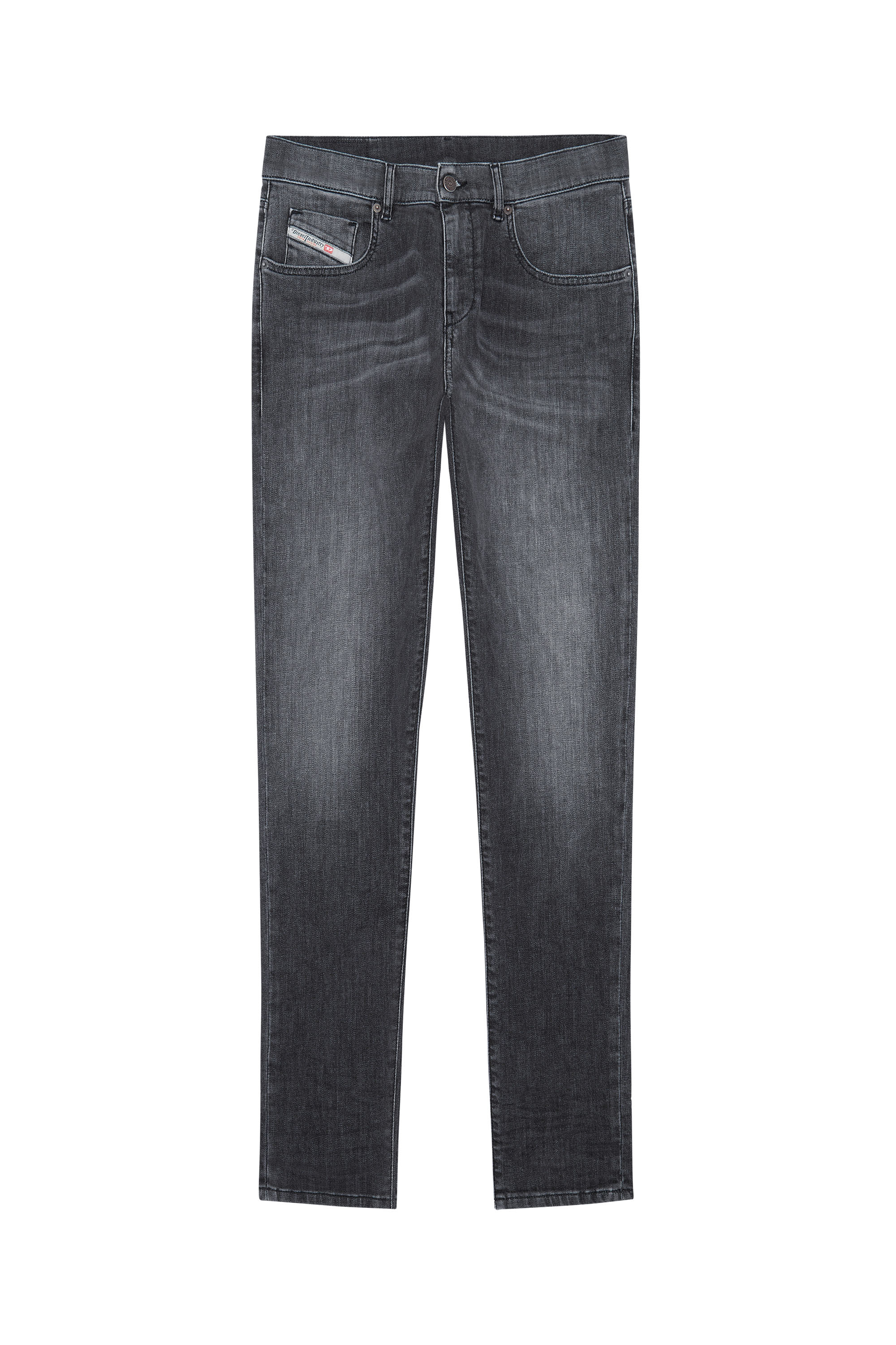 Diesel - D-Strukt JoggJeans® 09D52 Slim, Black/Dark Grey - Image 1