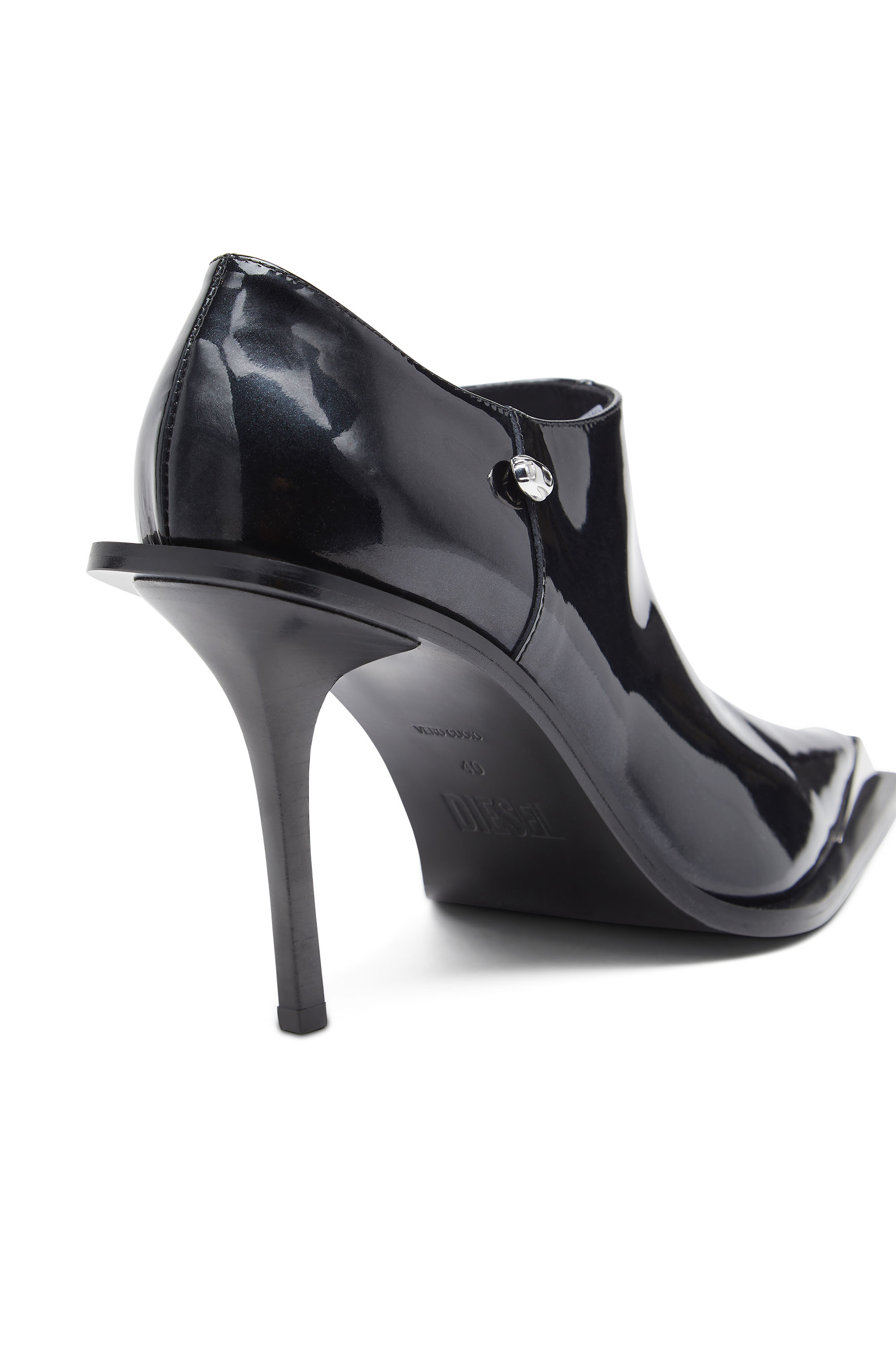 Diesel - D-TONA SC, Female's D-Tona-Ankle boots in patent leather in Black - 4