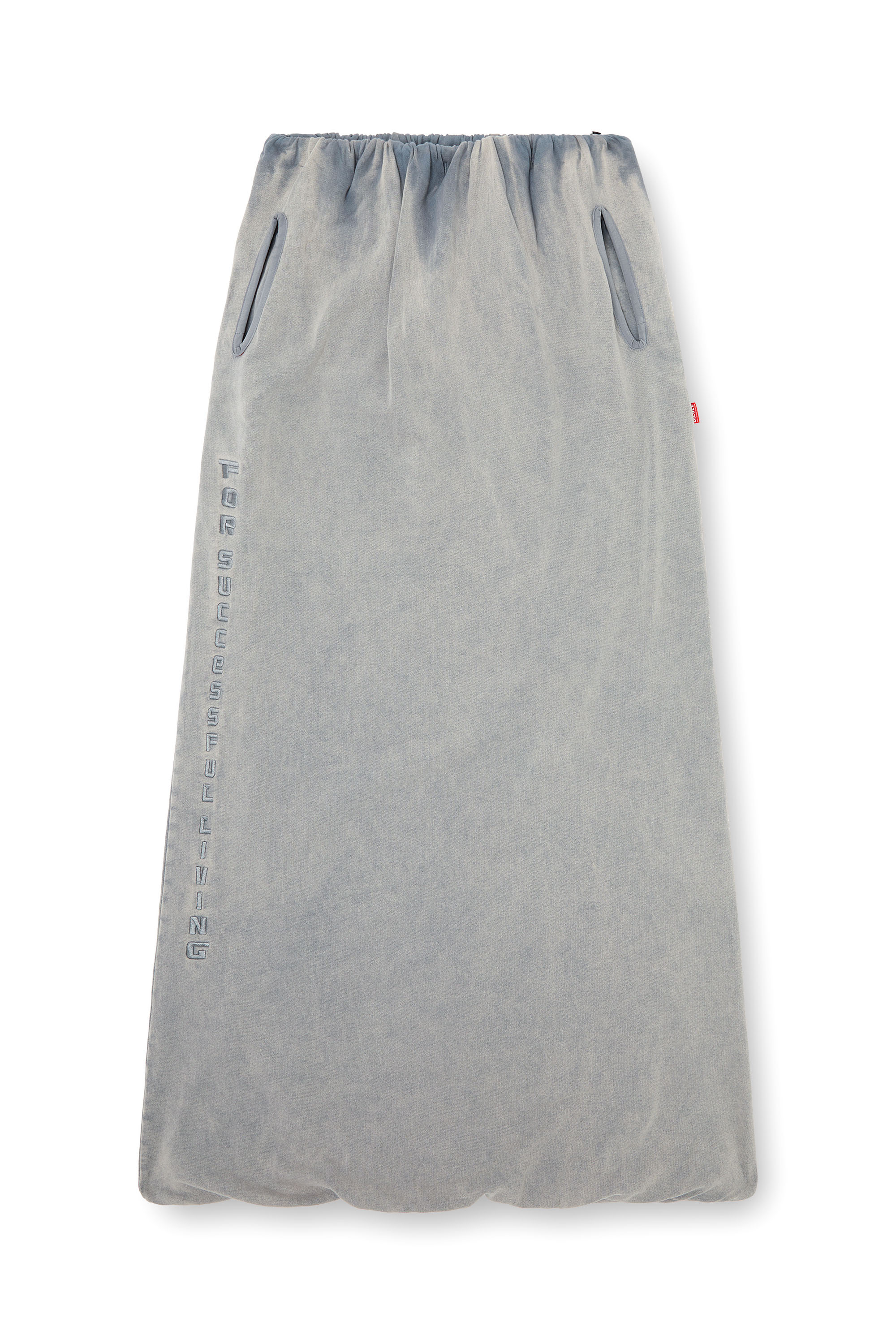 Diesel - O-REIRA, Female's Balloon-shaped maxi skirt in Light Grey - 3