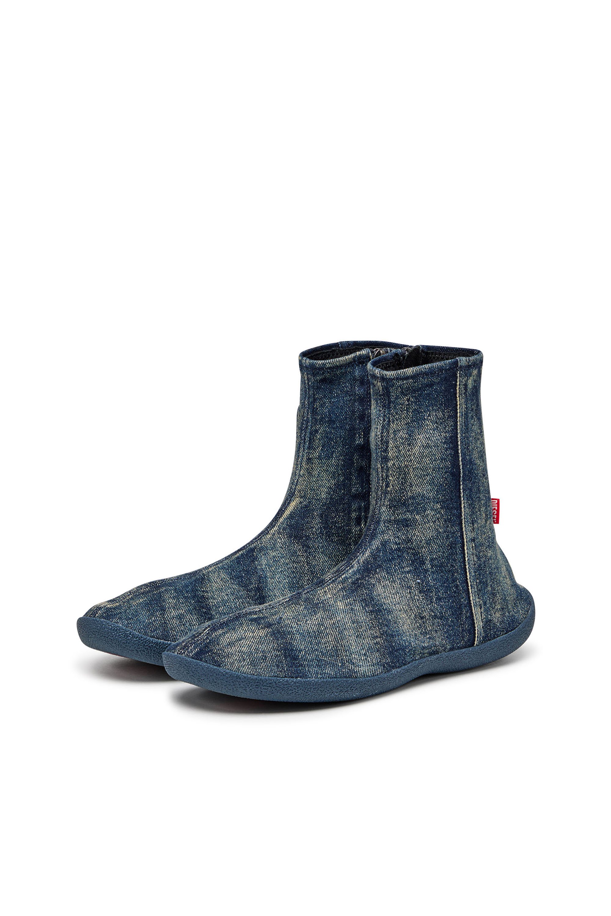 Diesel - D-SHOCK BT, Male's Socks boots in solarised denim in Blue - 8