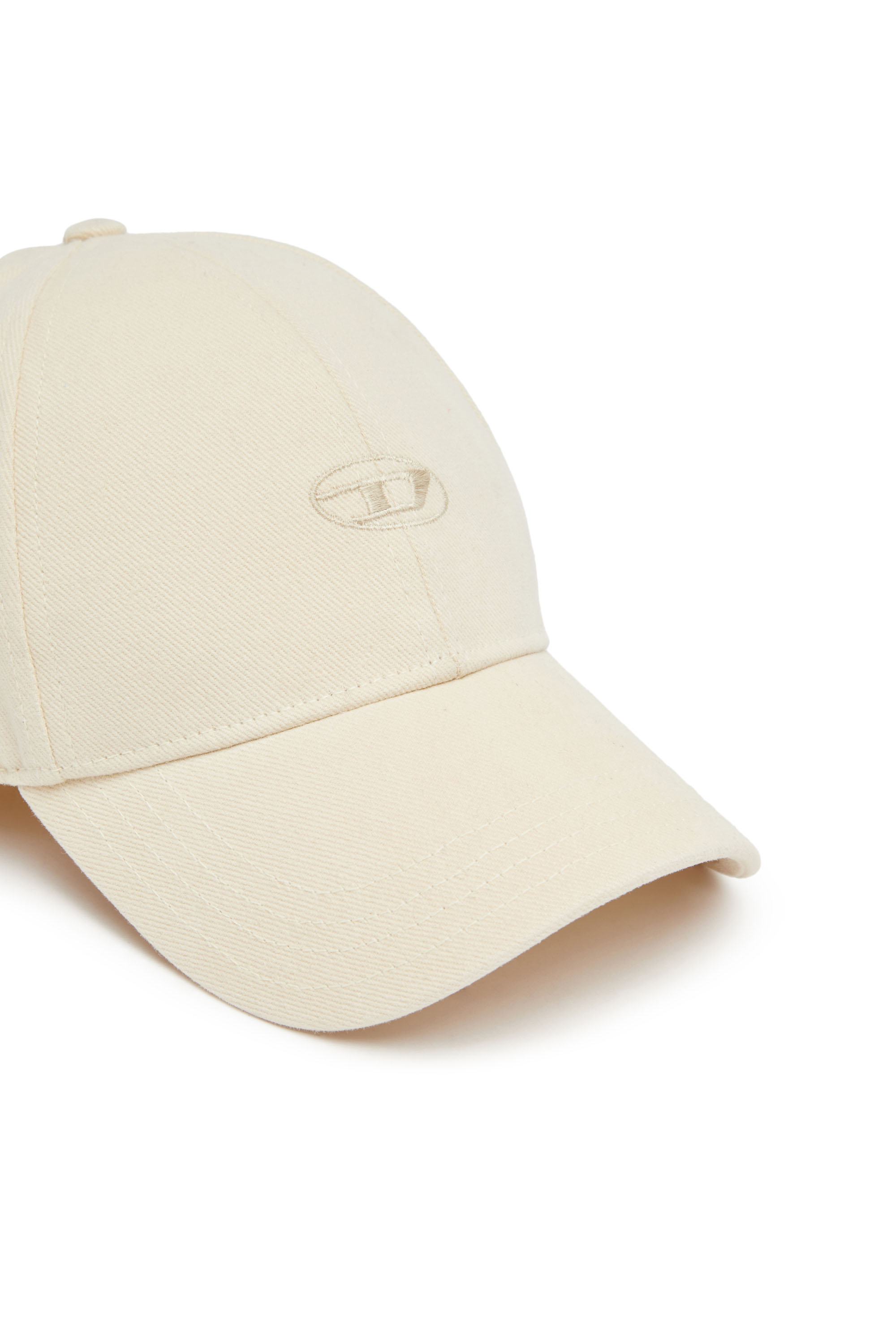 Diesel - C-RUN-WASH, Male Baseball cap in washed cotton twill in White - Image 3