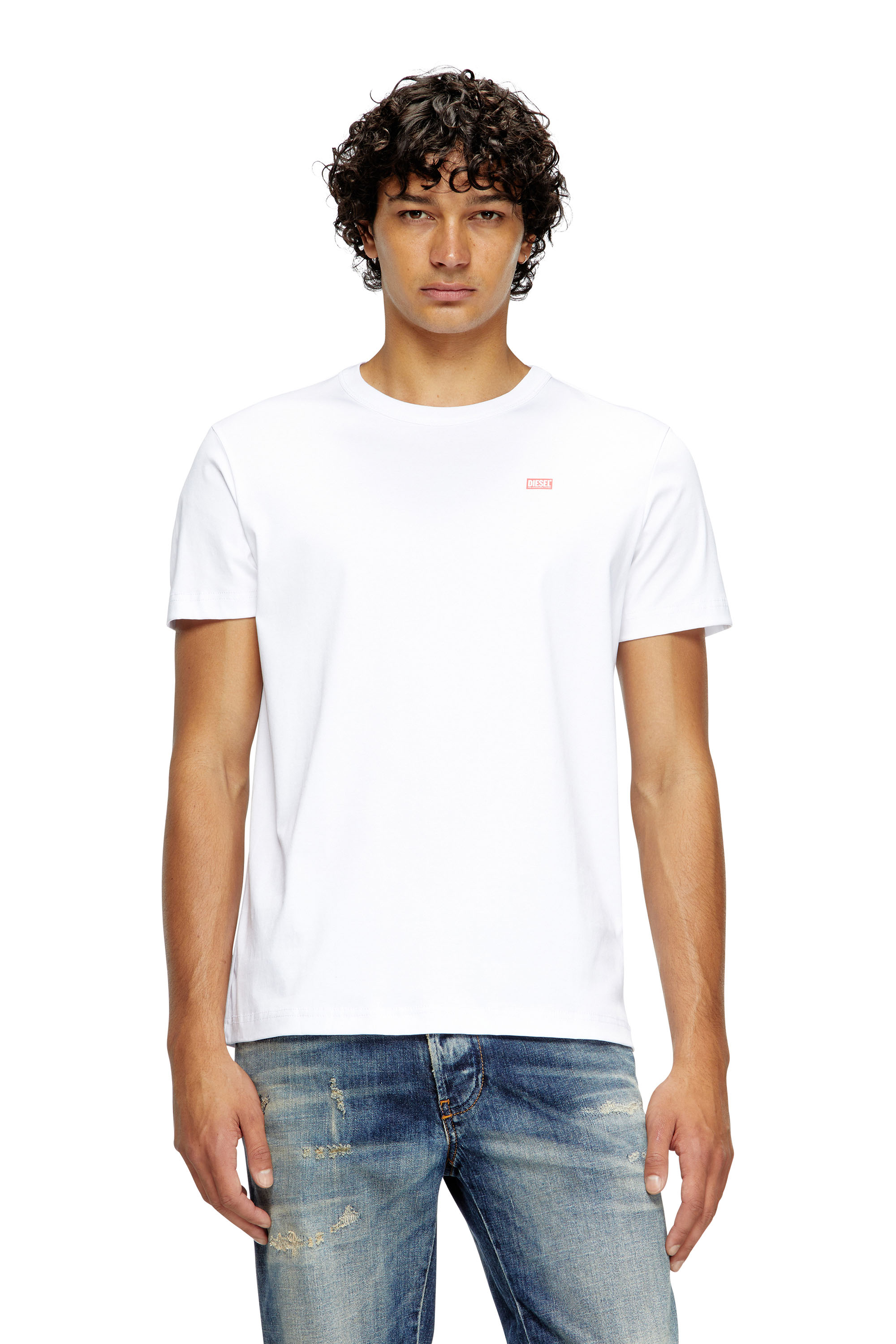 Diesel - T-MIEGOR-K77, Male's T-shirt in mercerised cotton in White - 1
