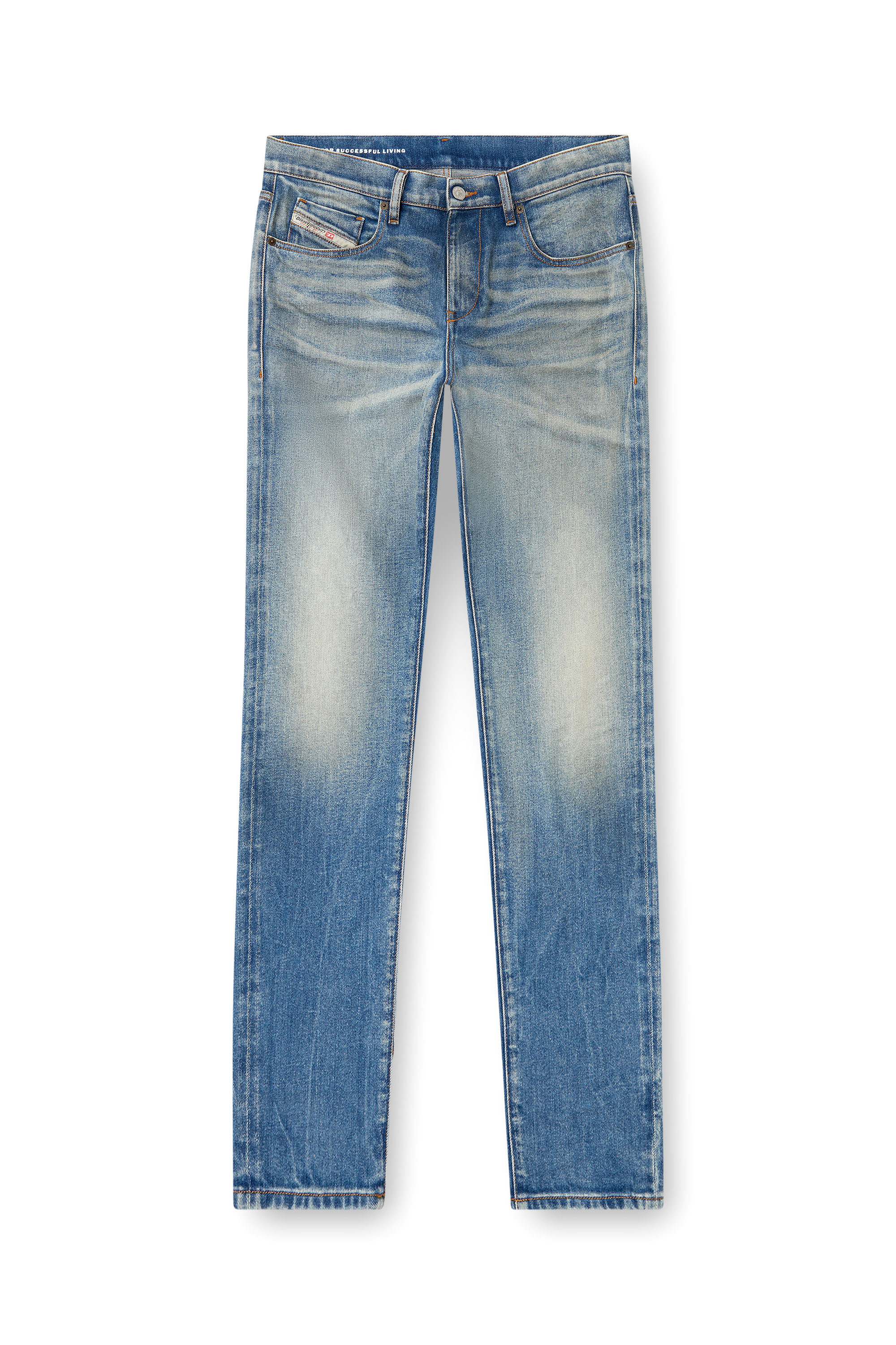 Diesel - Male's Slim Jeans 2019 D-Strukt 09L30, Medium Blue - 3