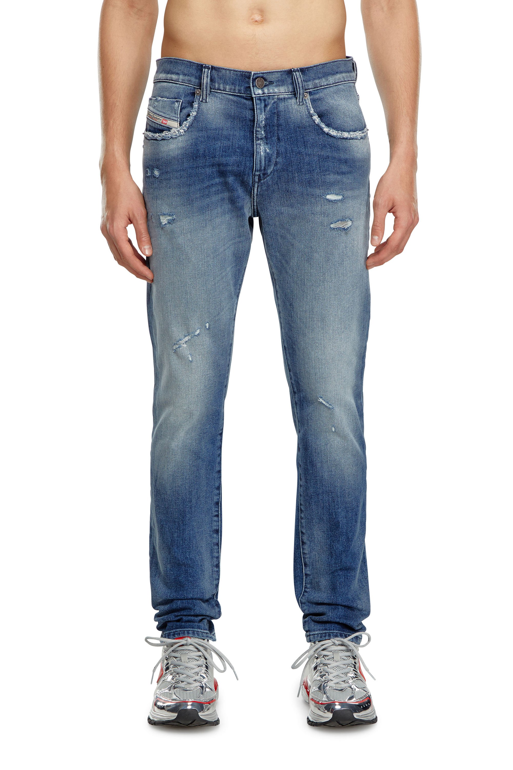Diesel - Male Slim Jeans 2019 D-Strukt 09J61, Medium Blue - Image 1