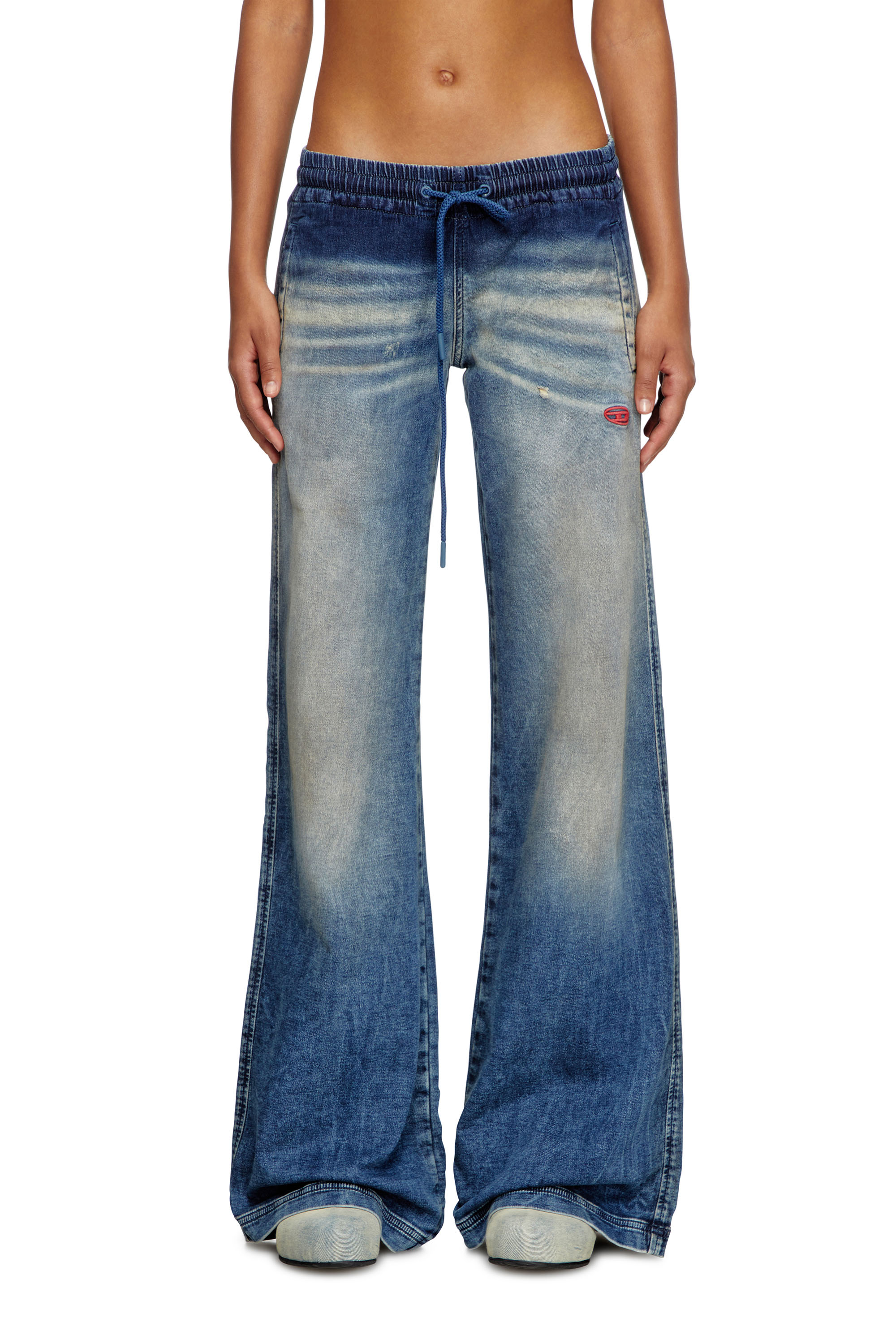 Diesel - Relaxed 2078 D-Ainty Joggjeans® 068PQ Femme, Bleu moyen - Image 2