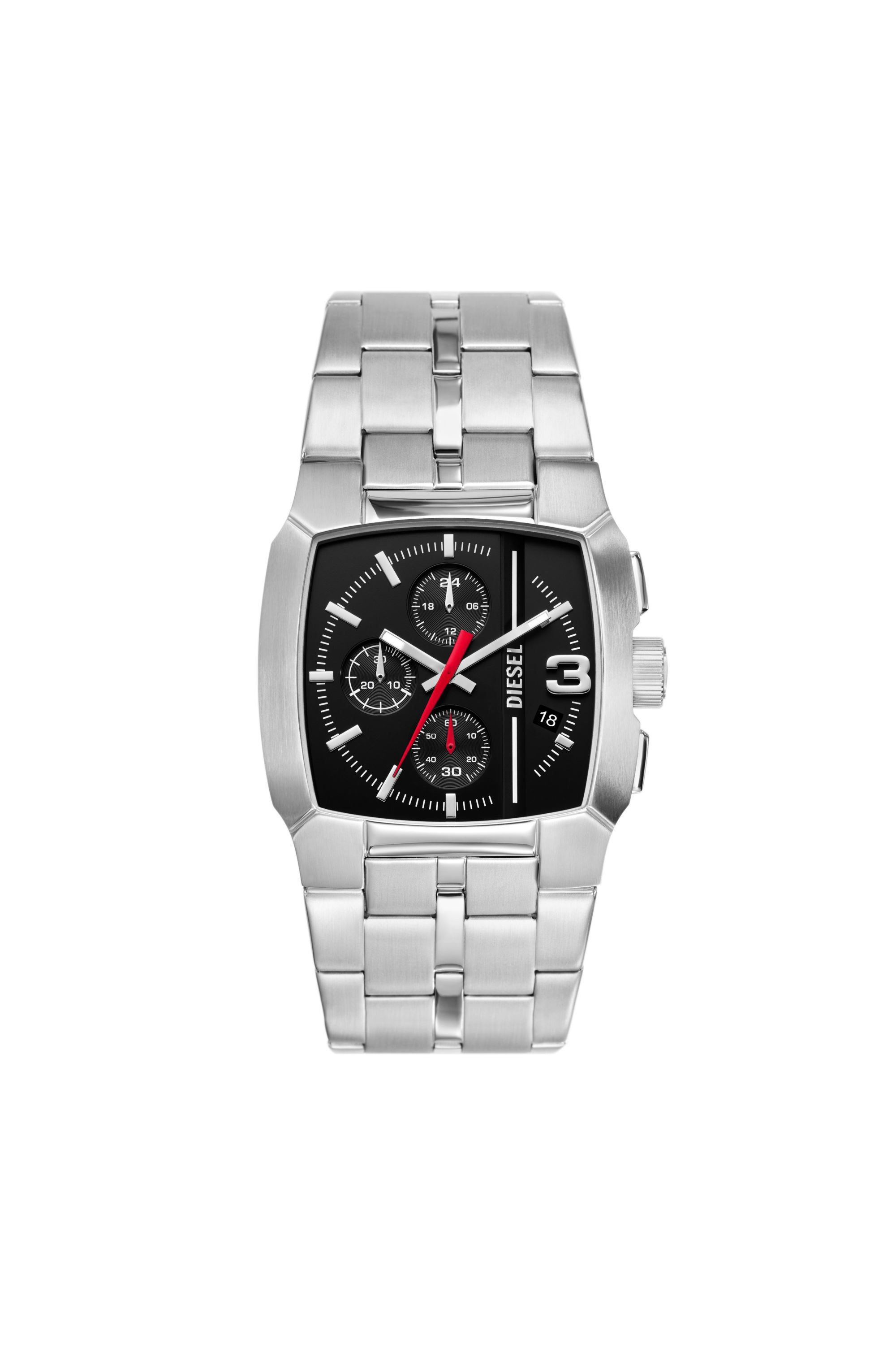 Diesel - DZ4661, Male Cliffhanger stainless steel watch in Silver - Image 1
