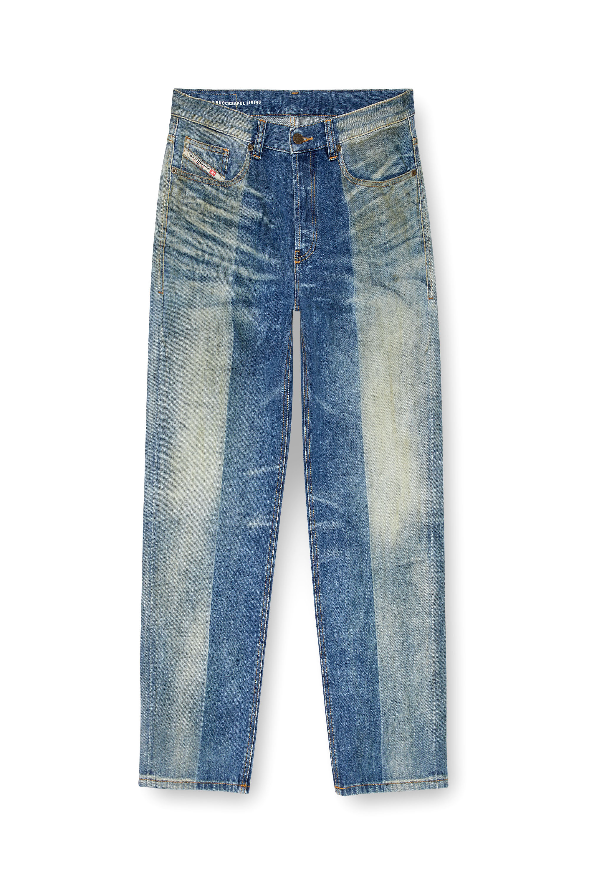 Diesel - Regular Jeans 2010 D-Macs 09L04 Homme, Bleu moyen - Image 6