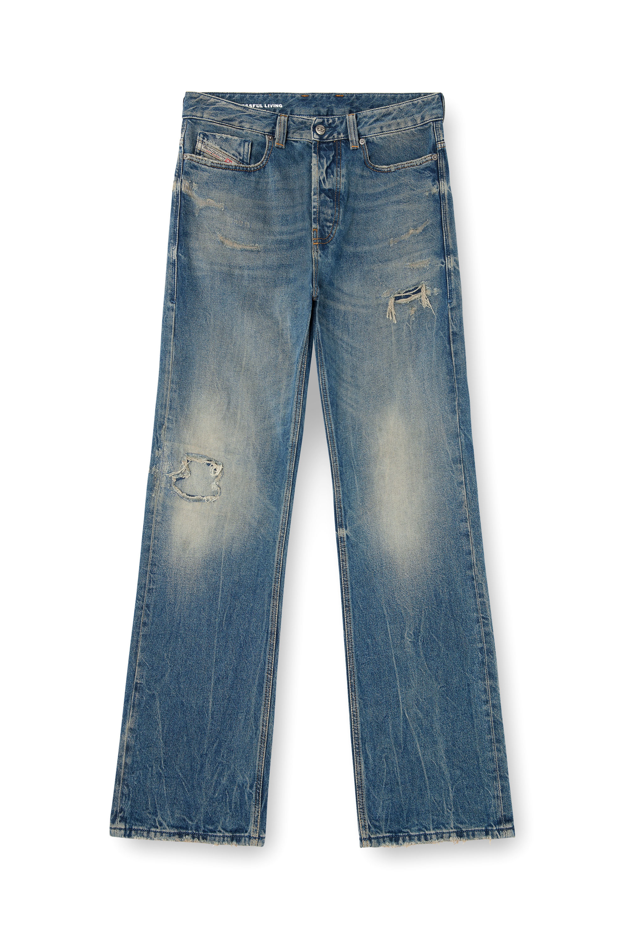 Diesel - Male's Relaxed Jeans 1980 D-Eeper 09M28, Medium Blue - 3