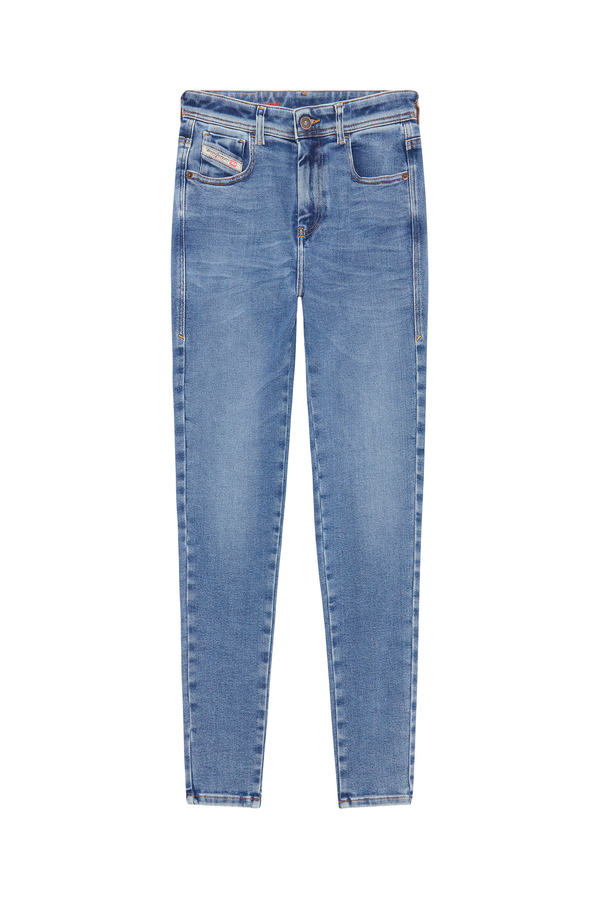 Diesel - Super skinny Jeans 1984 Slandy-High 09D62, Bleu moyen - Image 5