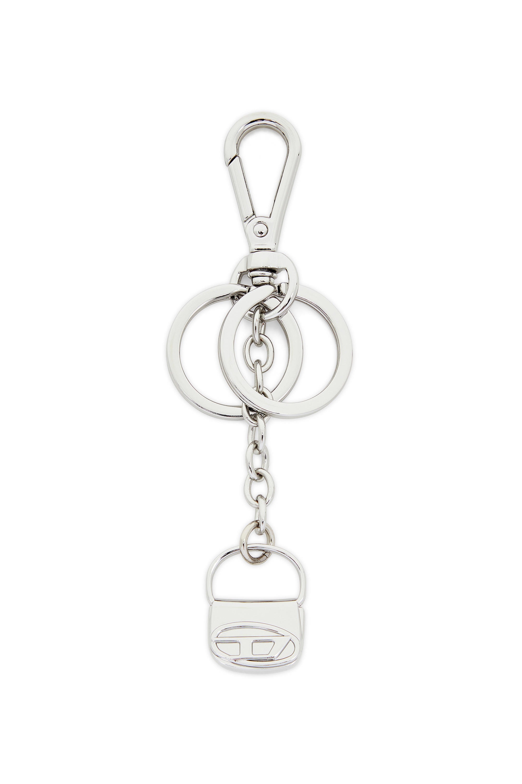 Diesel - 1DR-KEYRING CHARM, Female's Metal keyring with 1DR bag charm in Silver - 2