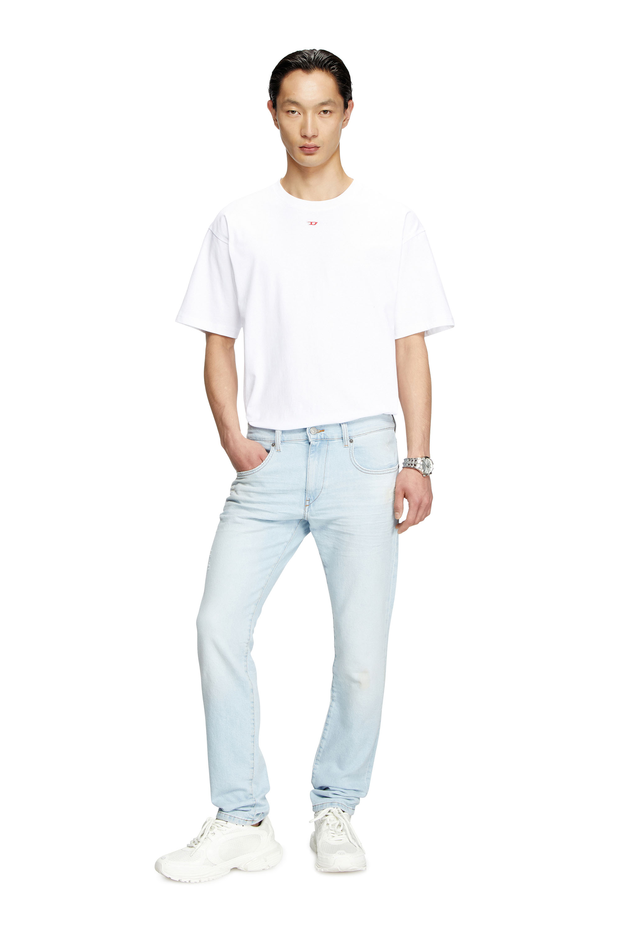 Diesel - Male's Slim Jeans 2019 D-Strukt 0CLBF, Light Blue - 2