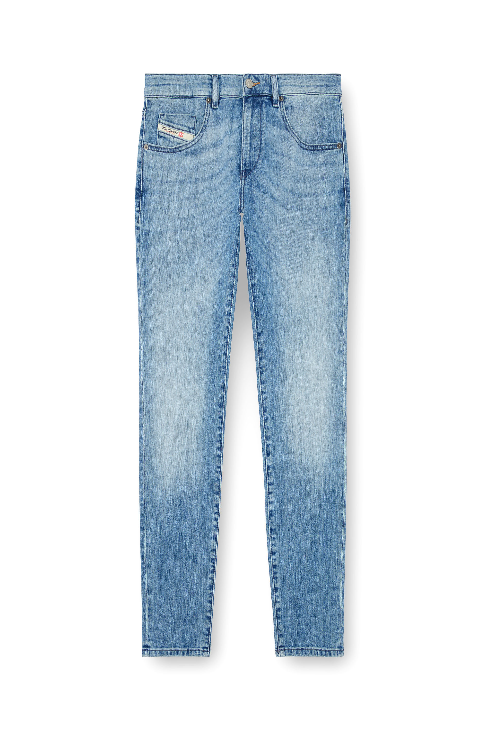 Diesel - Slim Jeans 2019 D-Strukt 0GRDI Homme, Bleu Clair - Image 5