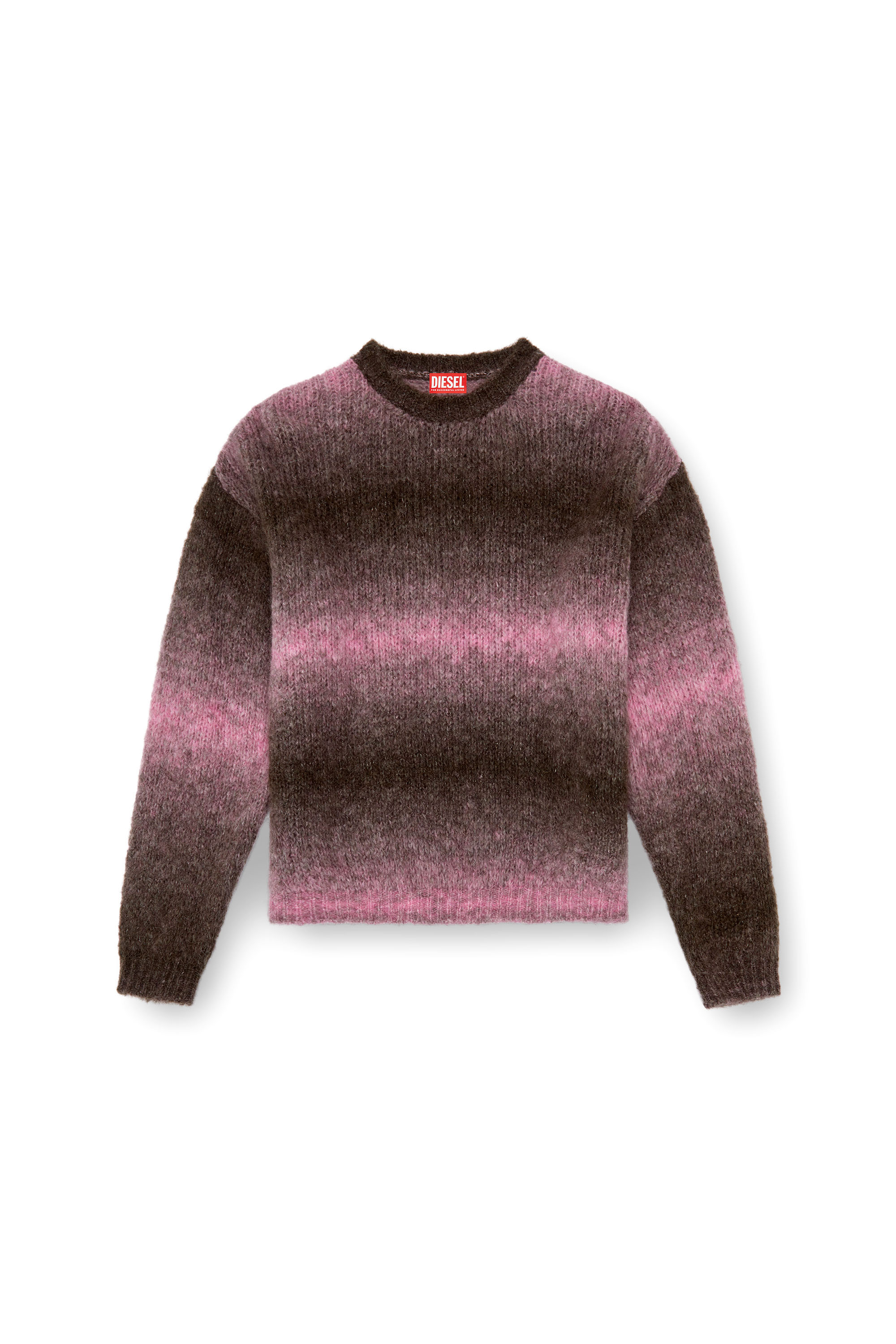 Diesel - K-RASTA, Male's Dégradé jumper in alpaca blend in Violet - 5