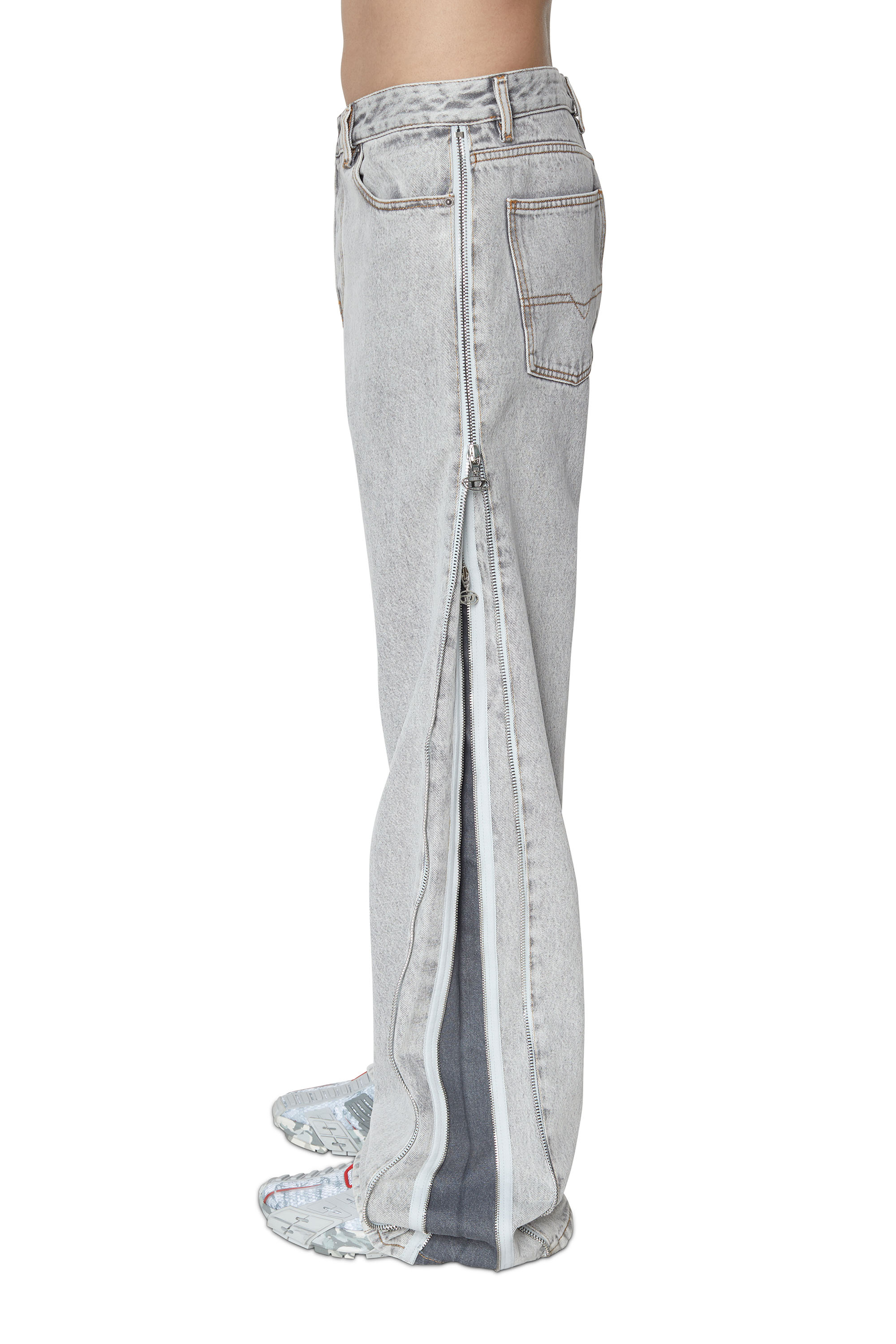 Diesel - 1955 D-Rekiv 007F8 Straight Jeans, Light Grey - Image 4
