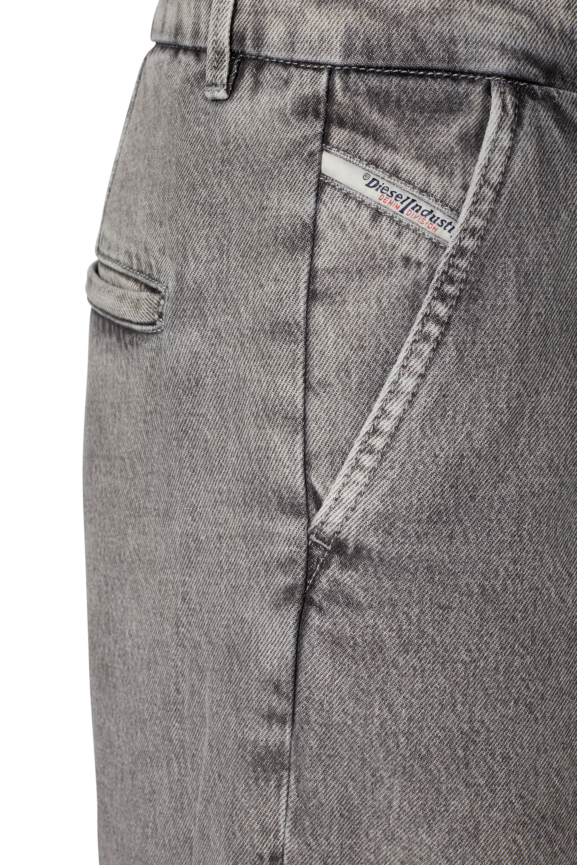 Diesel - D-Chino-Work 0IEAA Straight Jeans, Gris Clair - Image 5