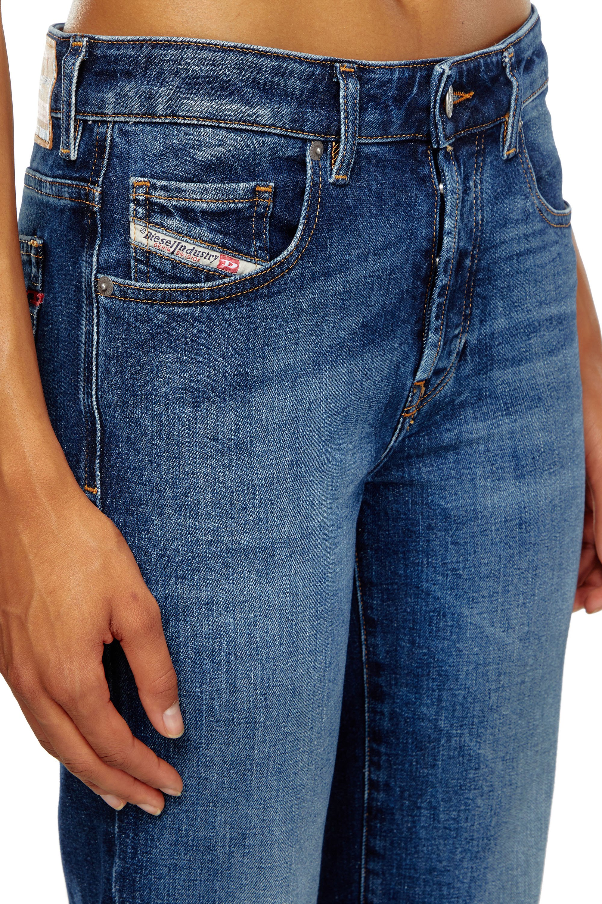 Diesel - Femme Straight Jeans 1989 D-Mine 09I28, Bleu Foncé - Image 4