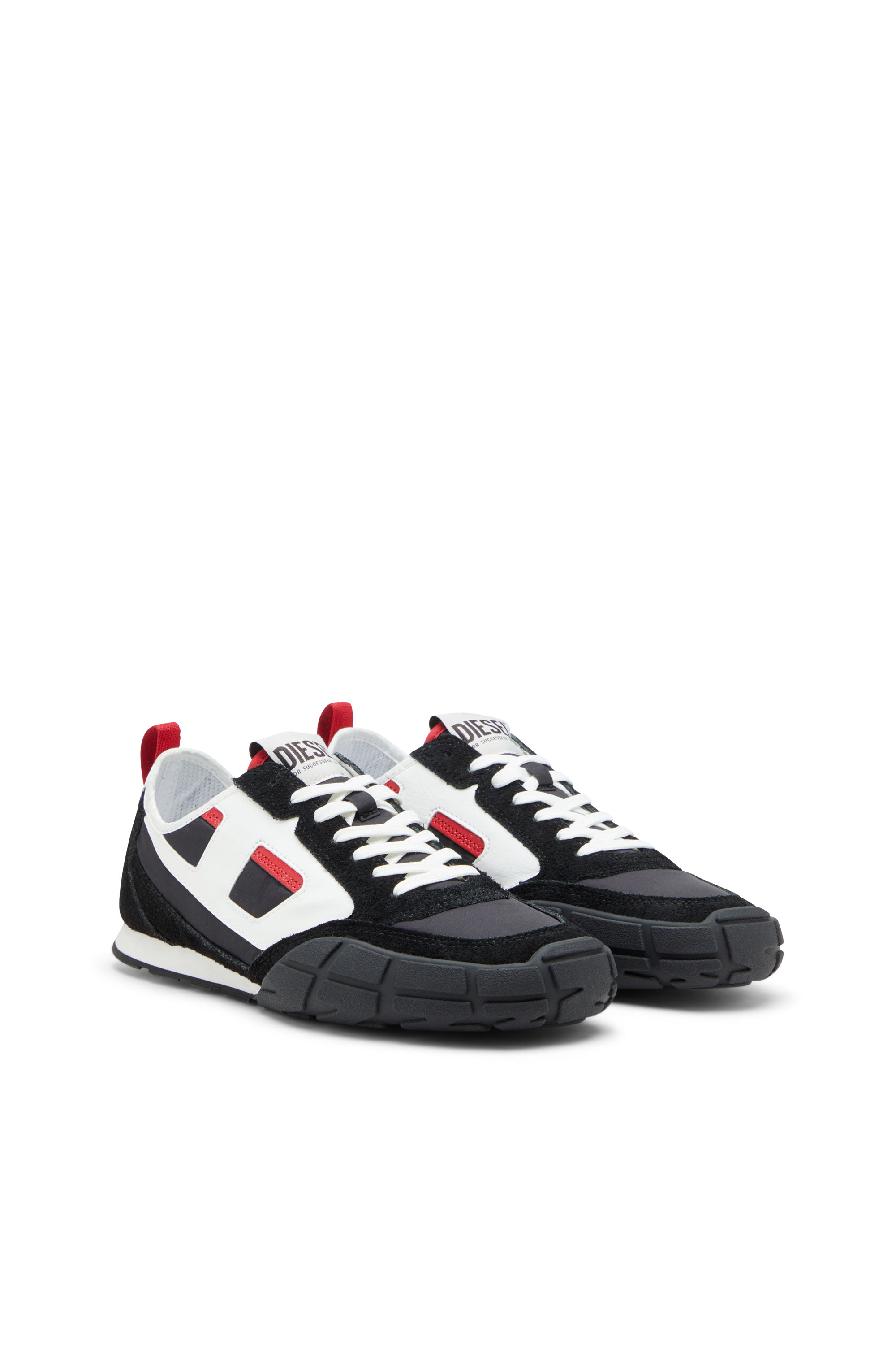 Diesel - S-PAGODHA LOW, Male's Sneakers in leather, suede and ripstop in null - 2