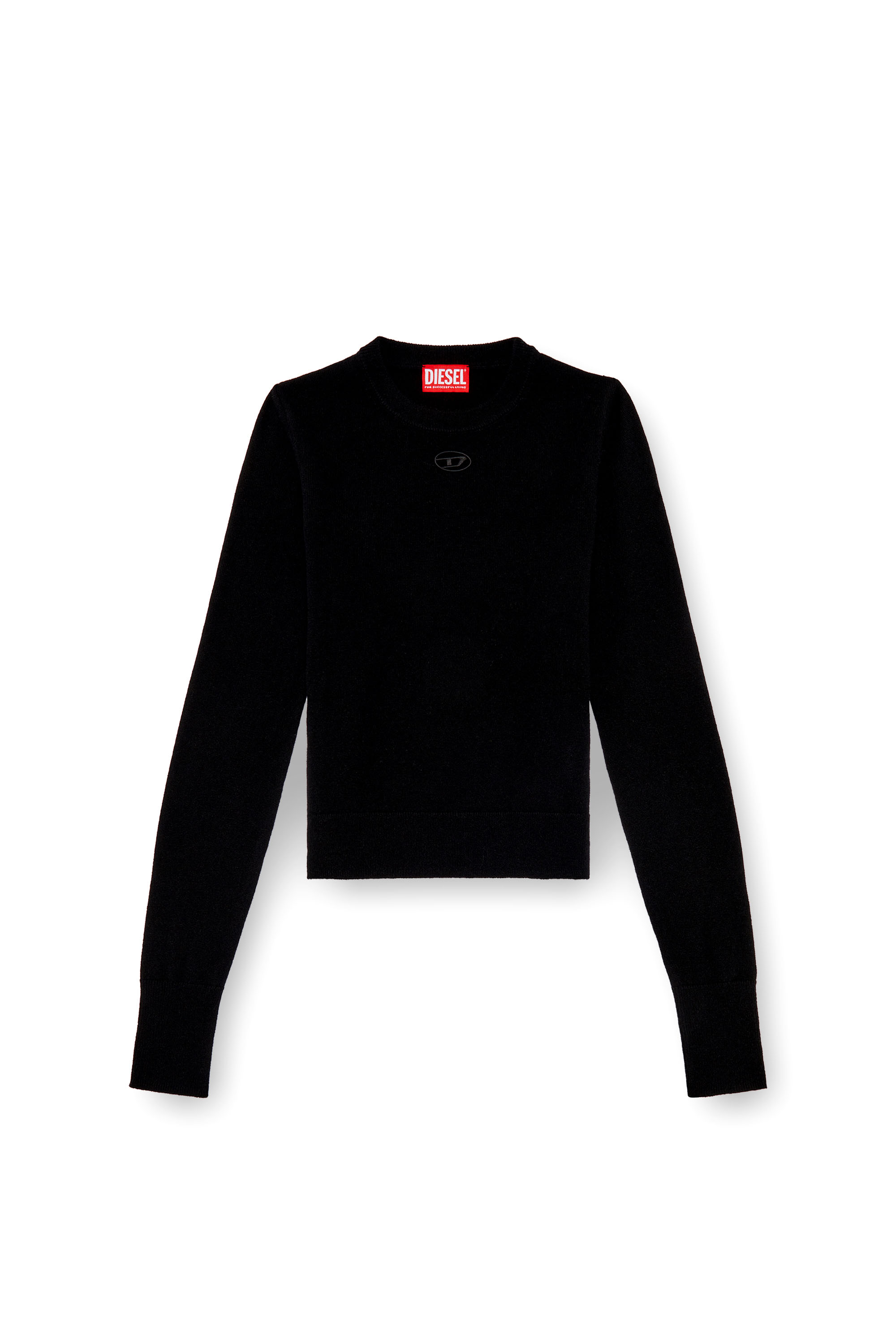 Diesel - M-AREESAX, Female's Wool and cashmere top in Black - 3
