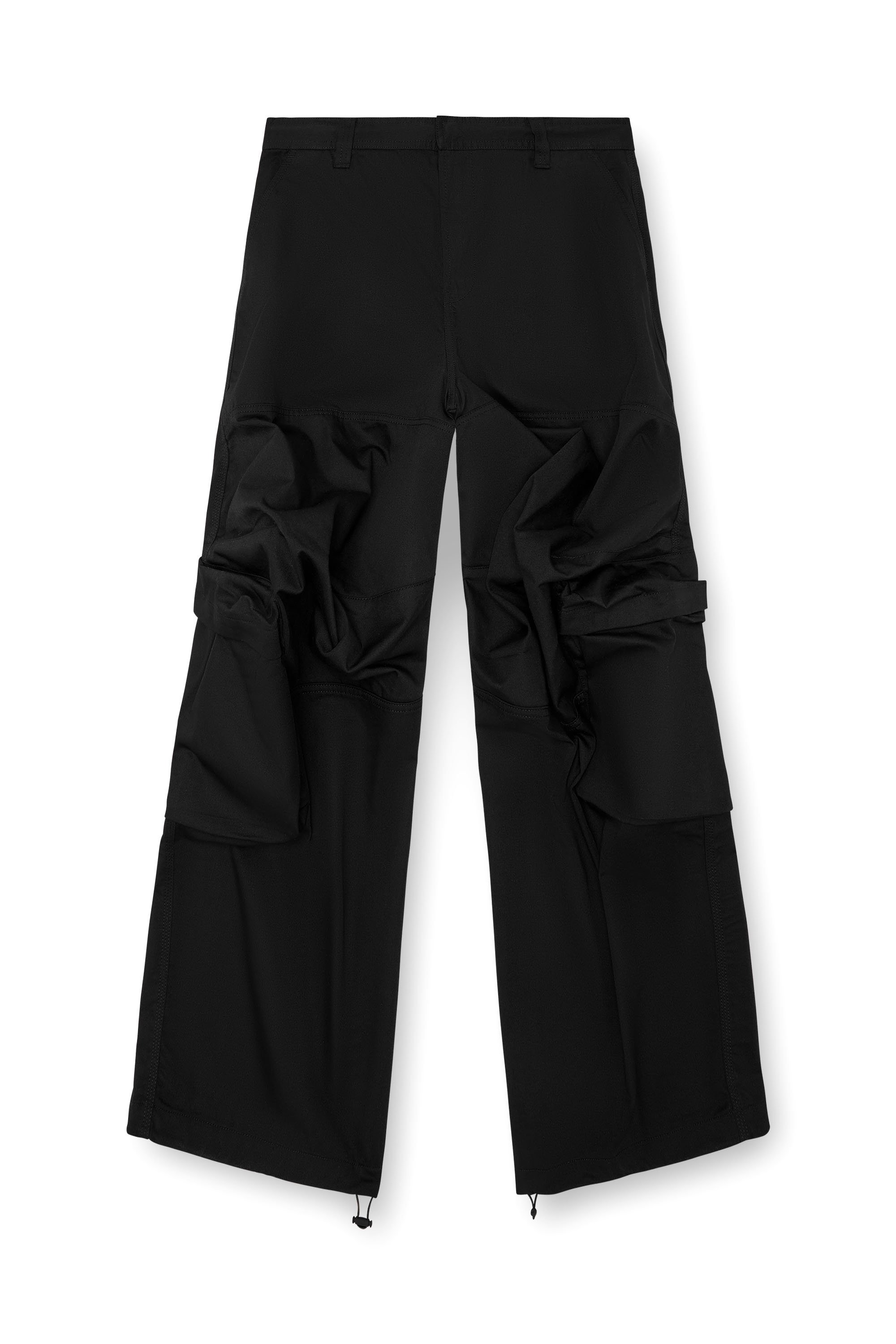 Diesel - P-ARNE-A, Male Cargo pants in technical cotton twill in Black - Image 5