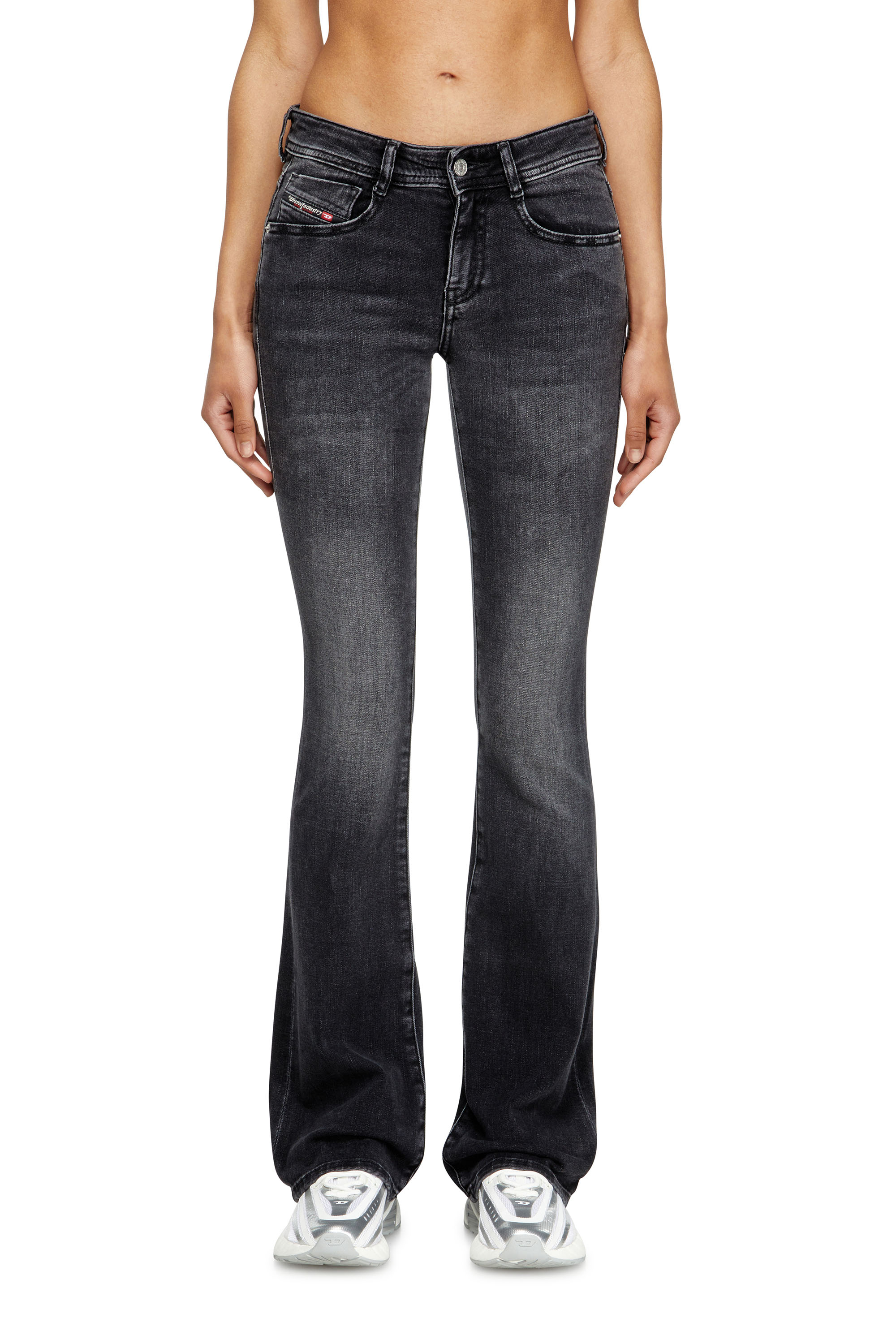 Diesel - Bootcut Jeans 1969 D-Ebbey 0DBDN Femme, Noir/Gris foncé - Image 1