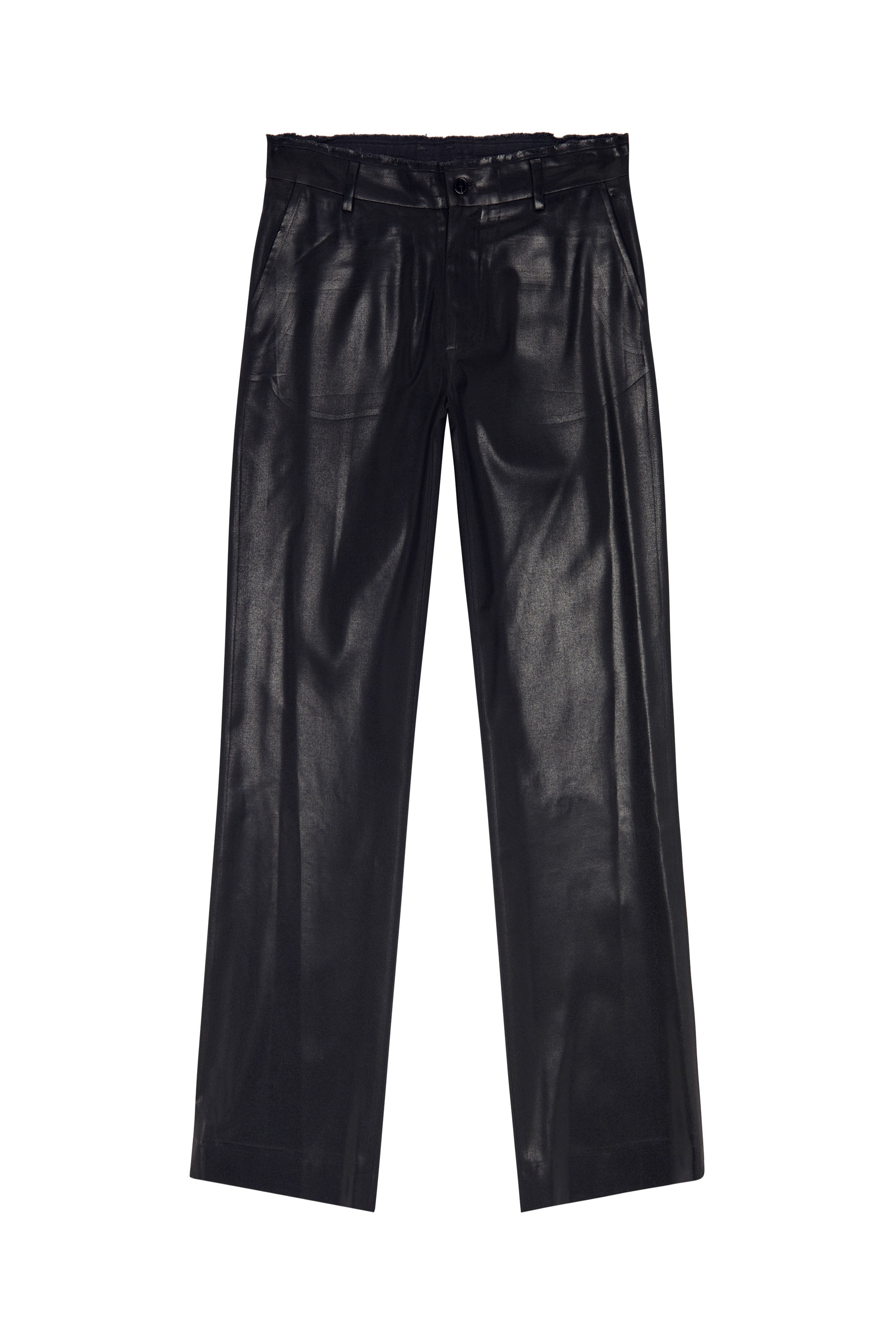 Diesel - P-KILEY-HEAV, Male's Cool Wool pants with denim-trim waist in Black - 5