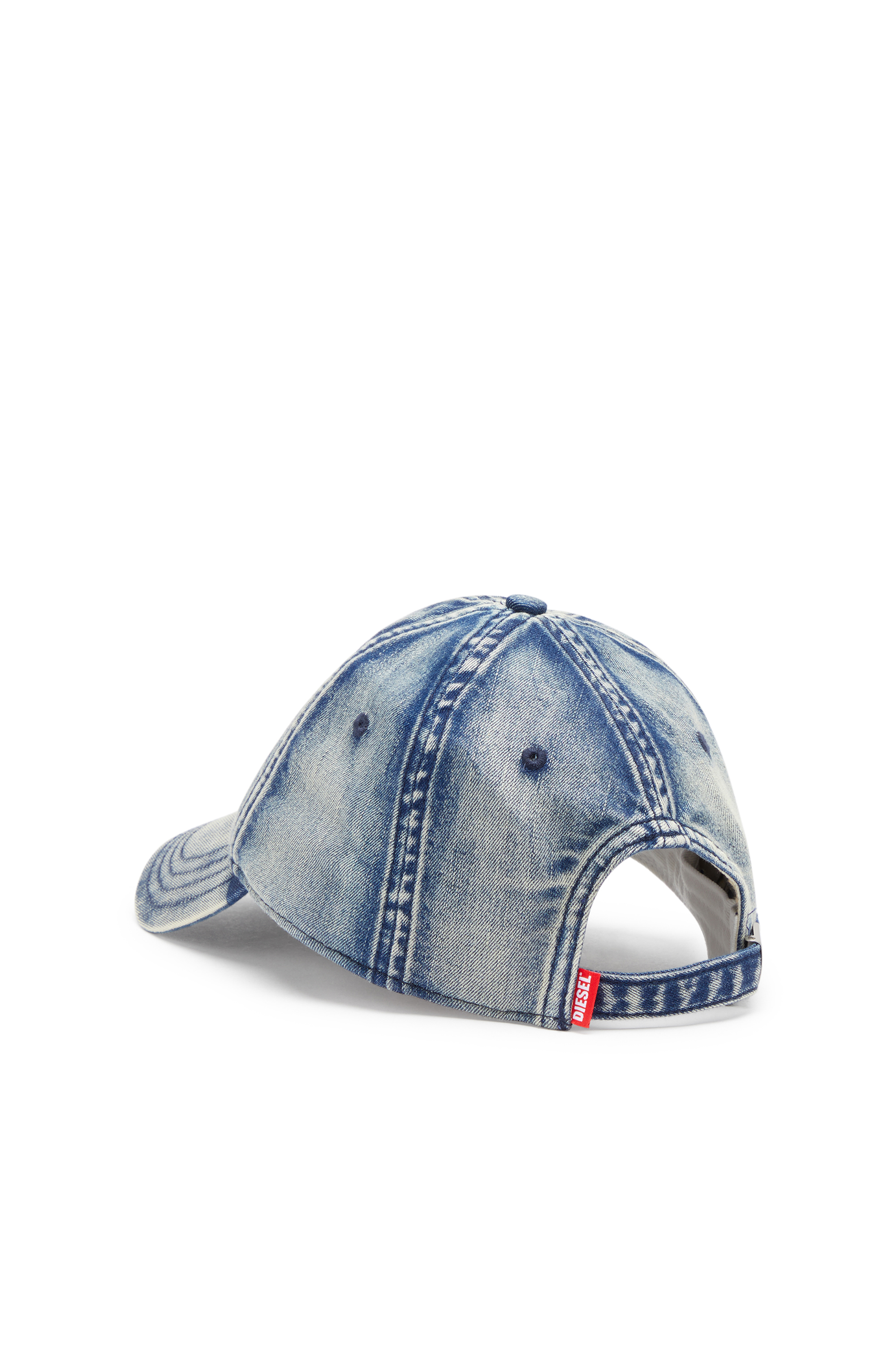 Diesel - C-GABLE, Male's Baseball cap in treated denim in Blue - 2