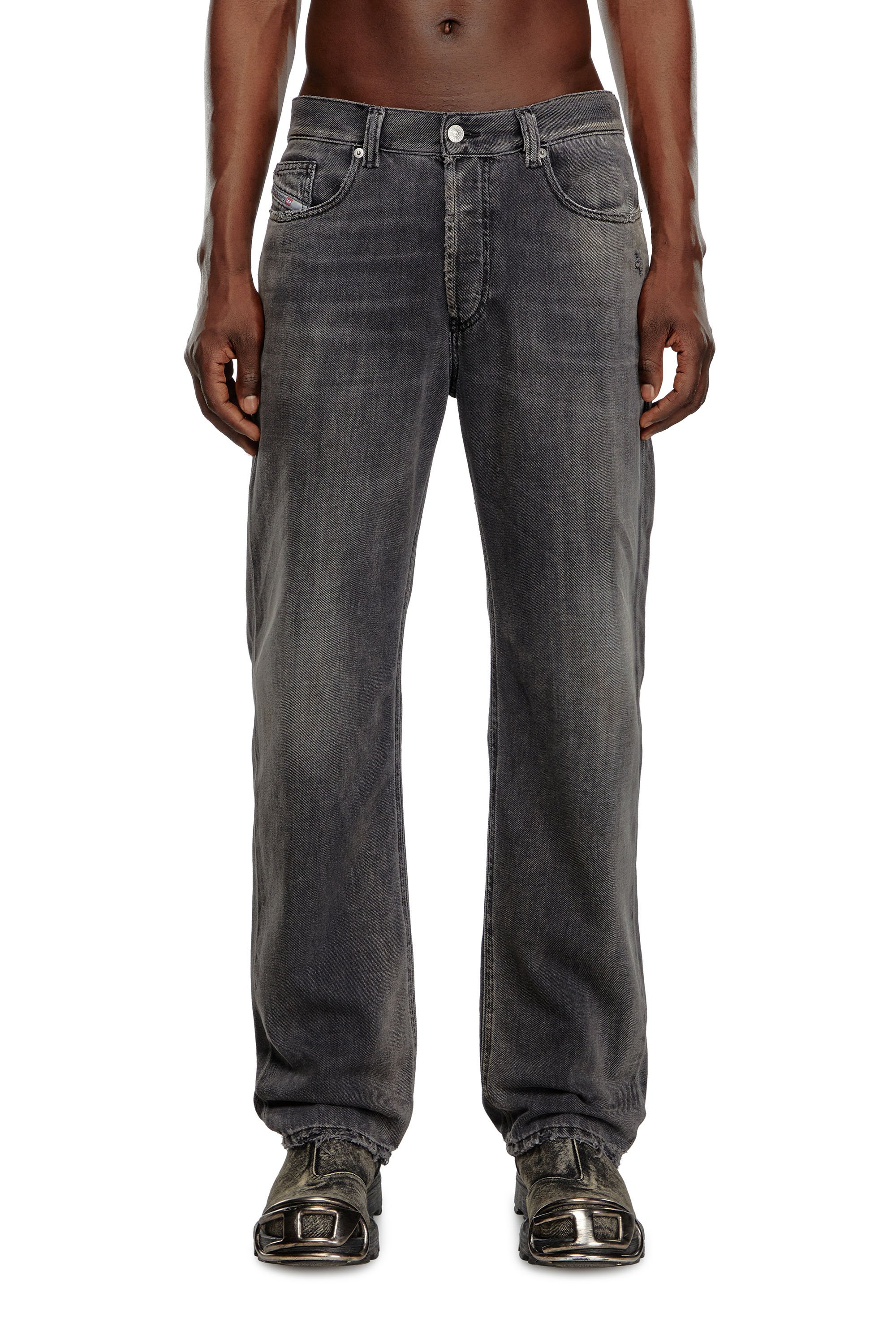 Diesel - Homme Straight Jeans 2010 D-Macs 09K14, Noir/Gris foncé - Image 1