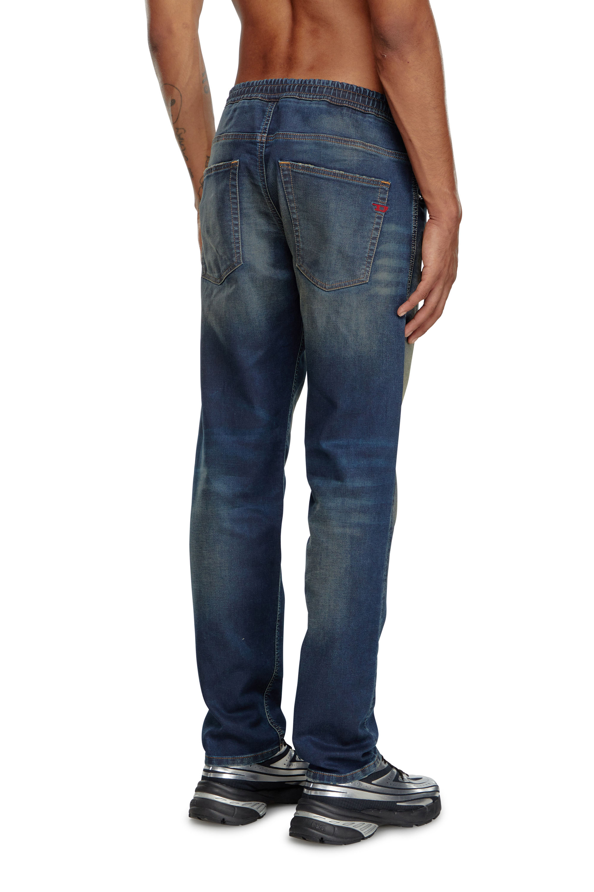 Diesel - Male Tapered 2030 D-Krooley Joggjeans® 09J34, Dark Blue - Image 4