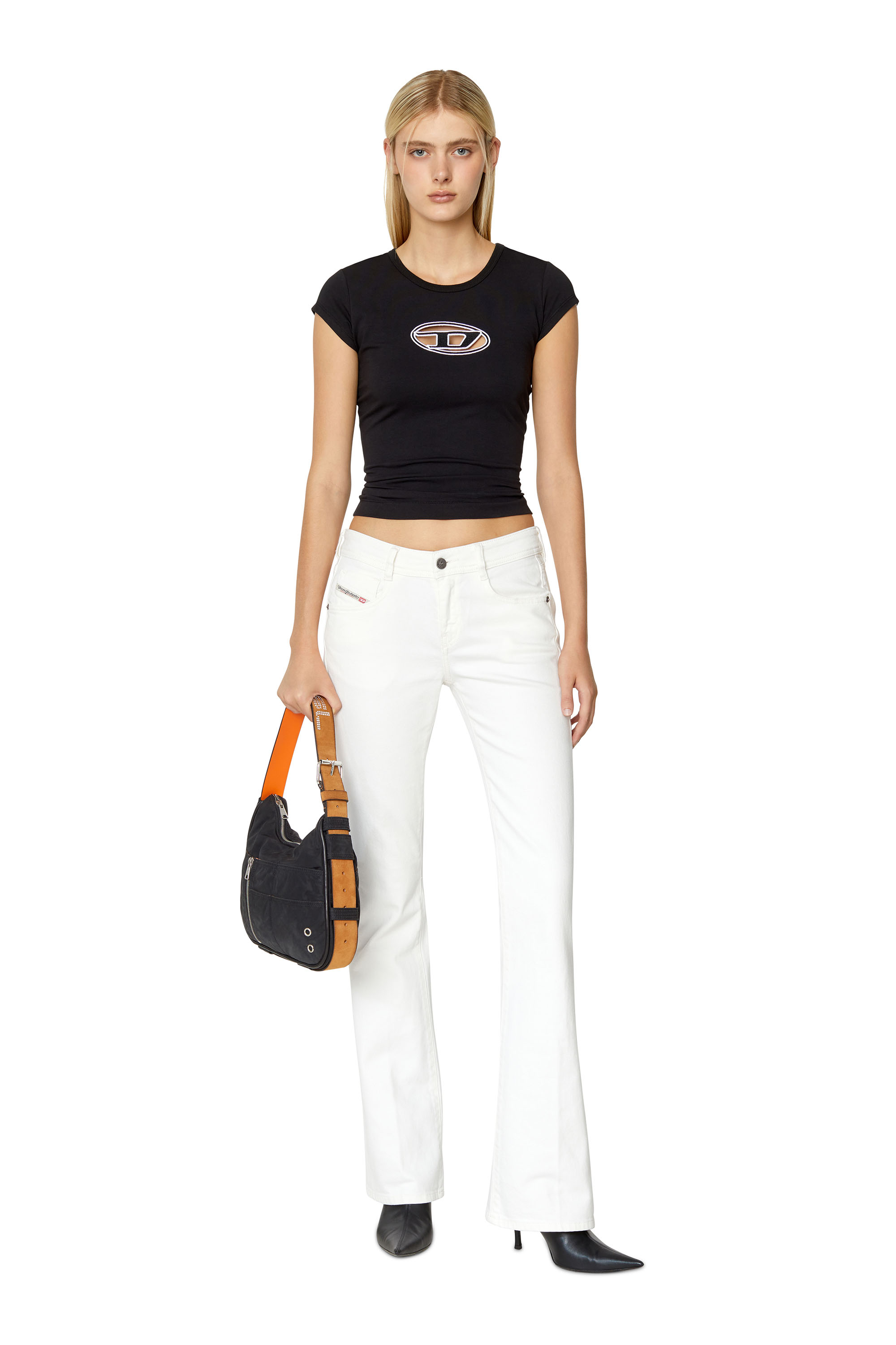 Diesel - 1969 D-Ebbey 09D63 Bootcut and Flare Jeans, Blanc - Image 3