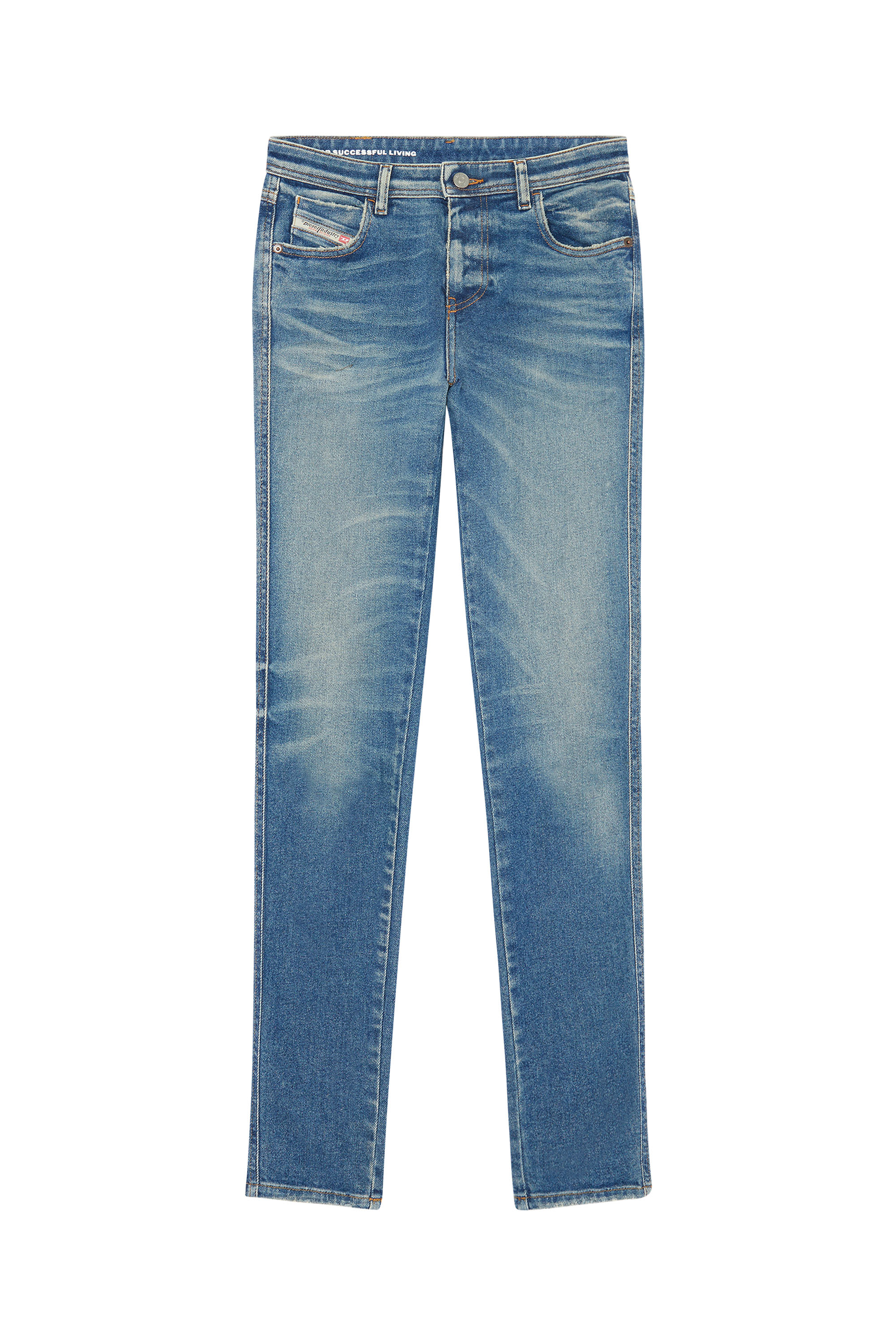 Diesel - 2015 BABHILA 09E88 Skinny Jeans, Medium Blue - Image 3