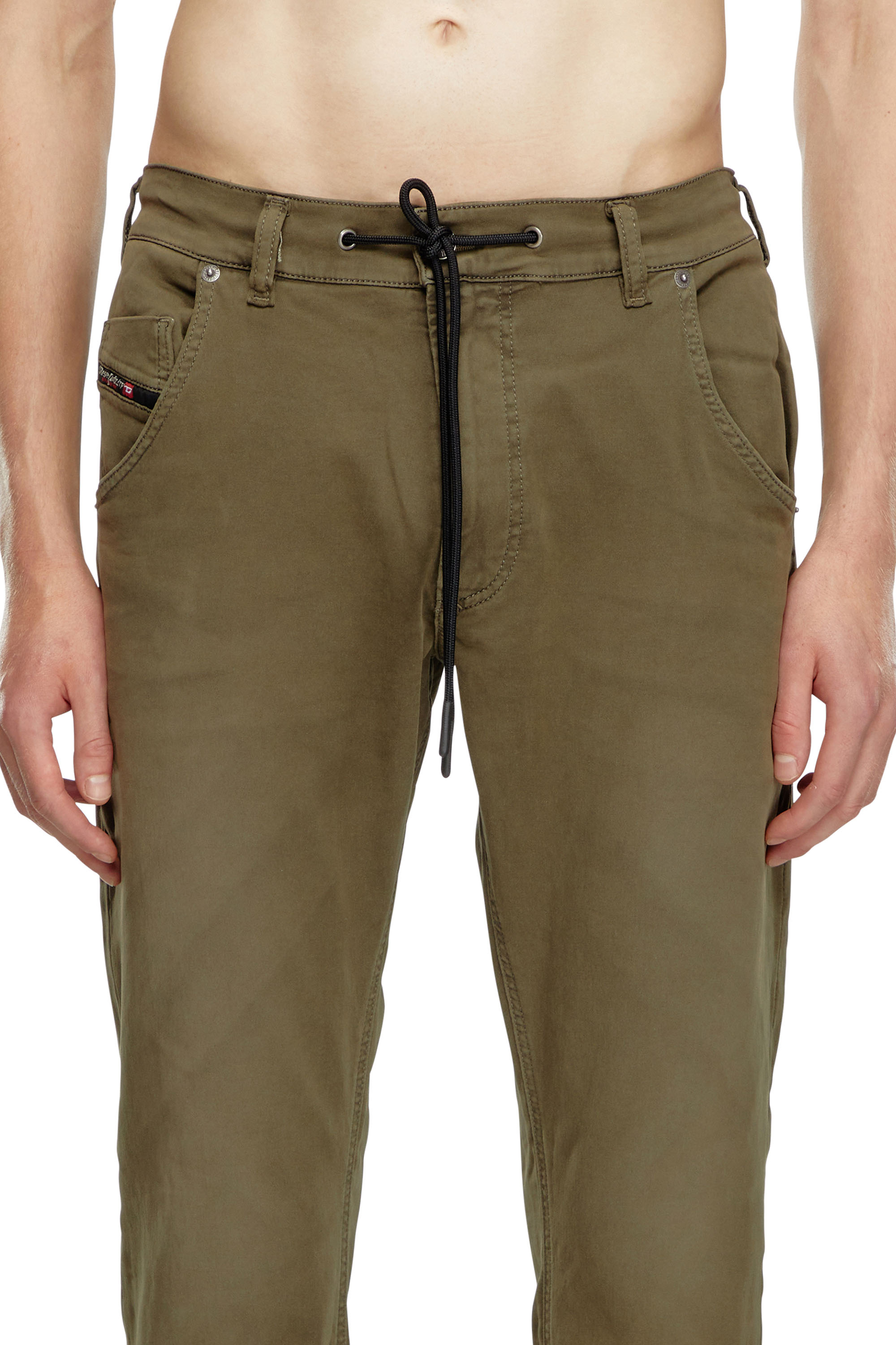 Diesel - Male Tapered 2030 D-Krooley Joggjeans® 0670M, Military Green - Image 4
