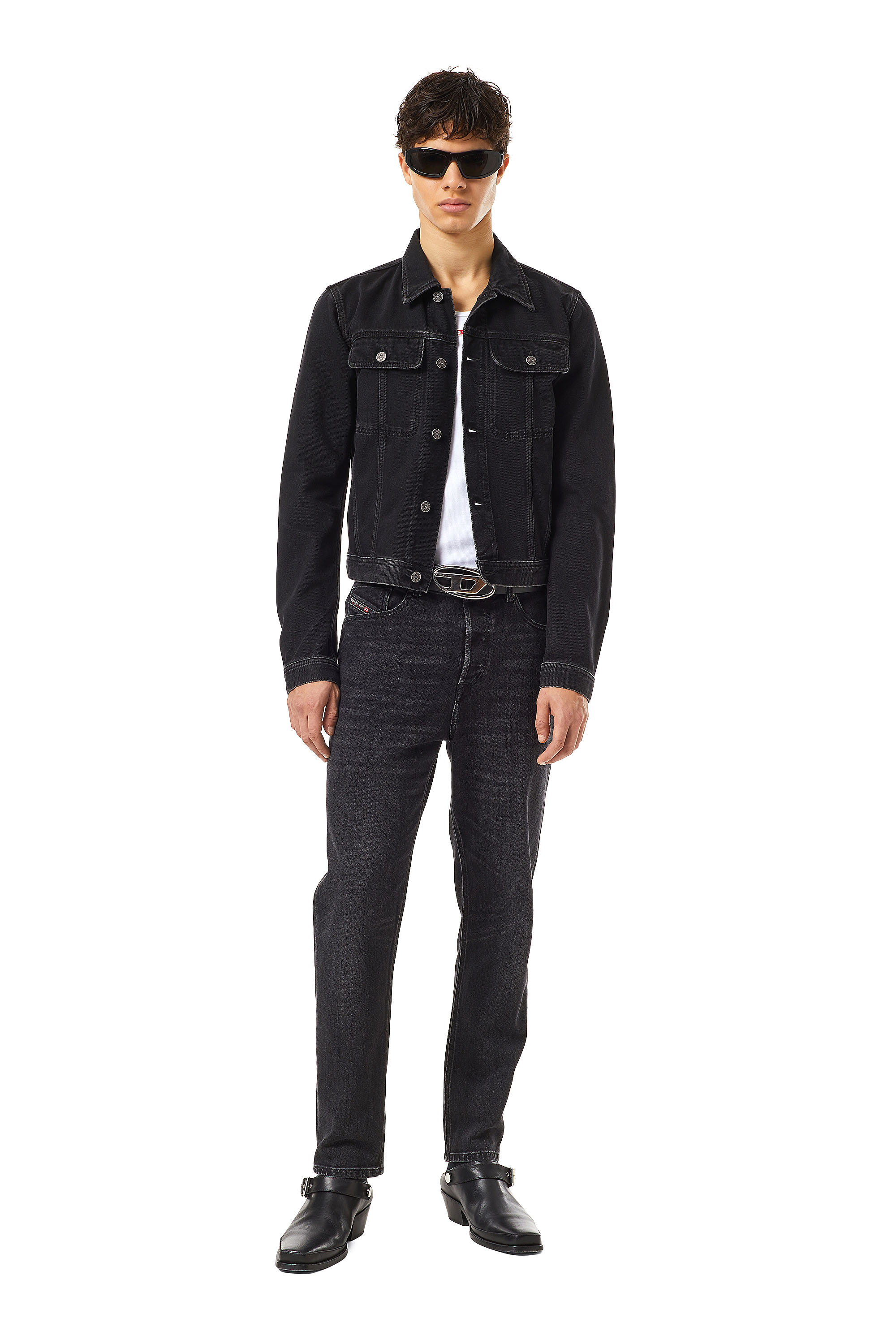 Diesel - D-MILO TRUCKER JACKET, Black/Dark Grey - Image 2