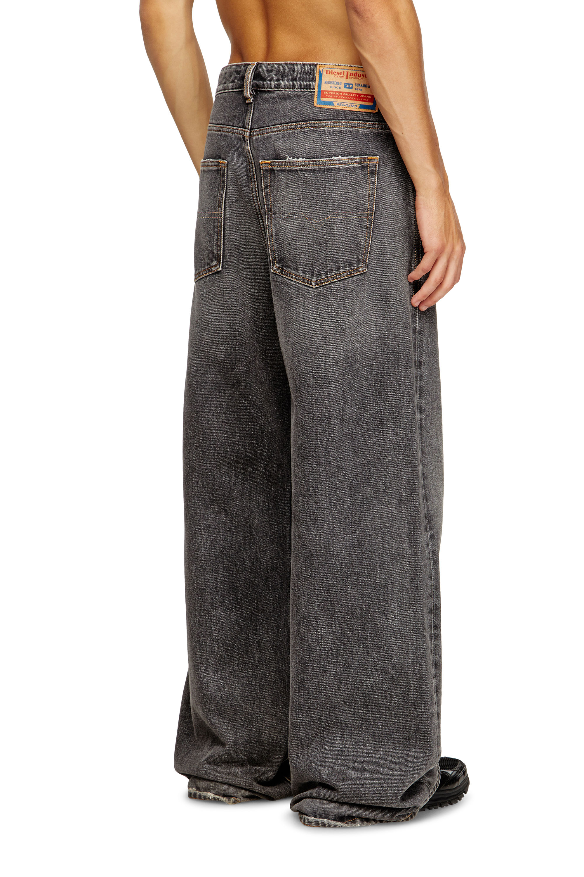 Diesel - D-Rise 007F6 Straight Jeans, Noir/Gris foncé - Image 2