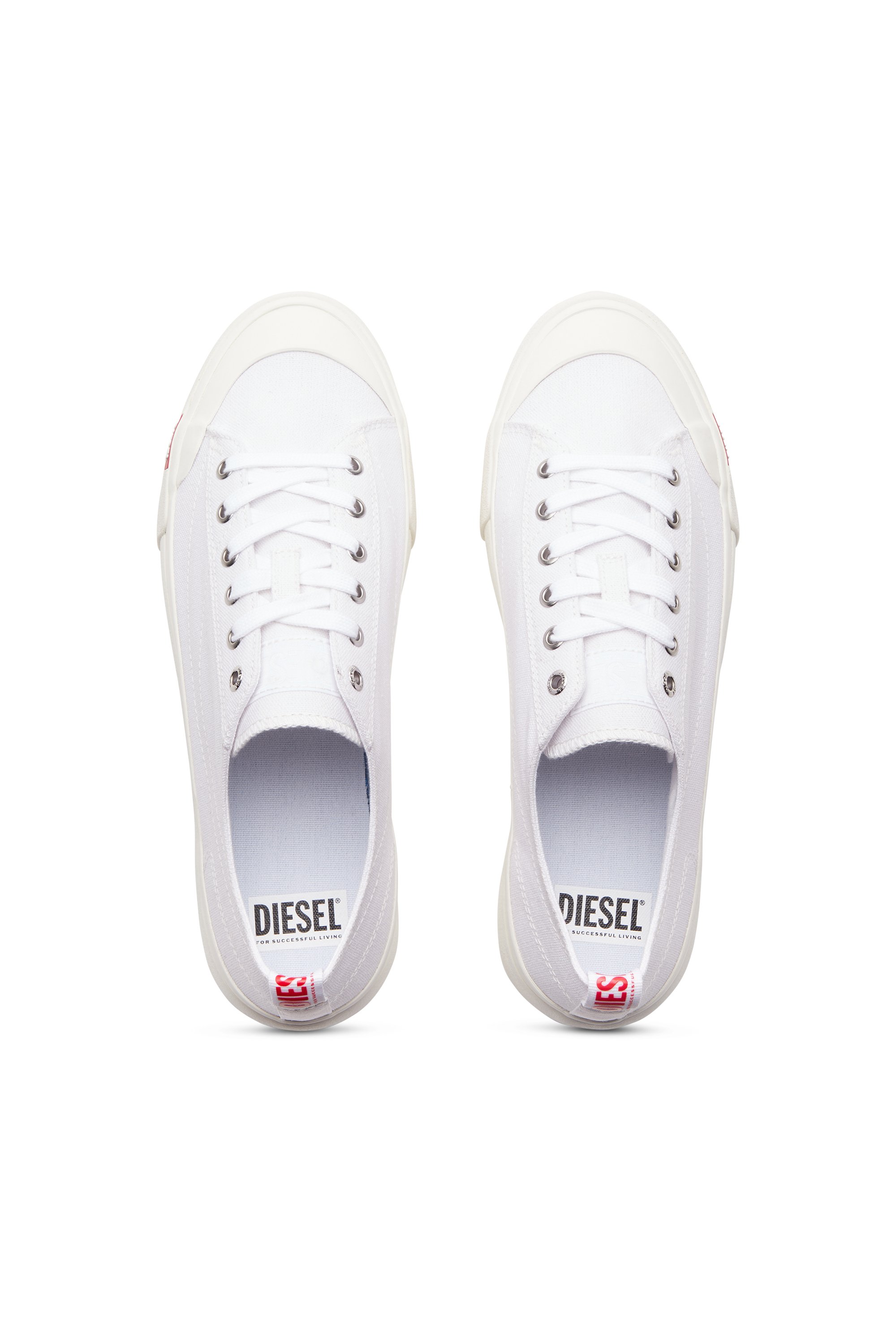 Diesel - S-ATHOS LOW, Male's S-Athos Low-Canvas sneakers in White - 5