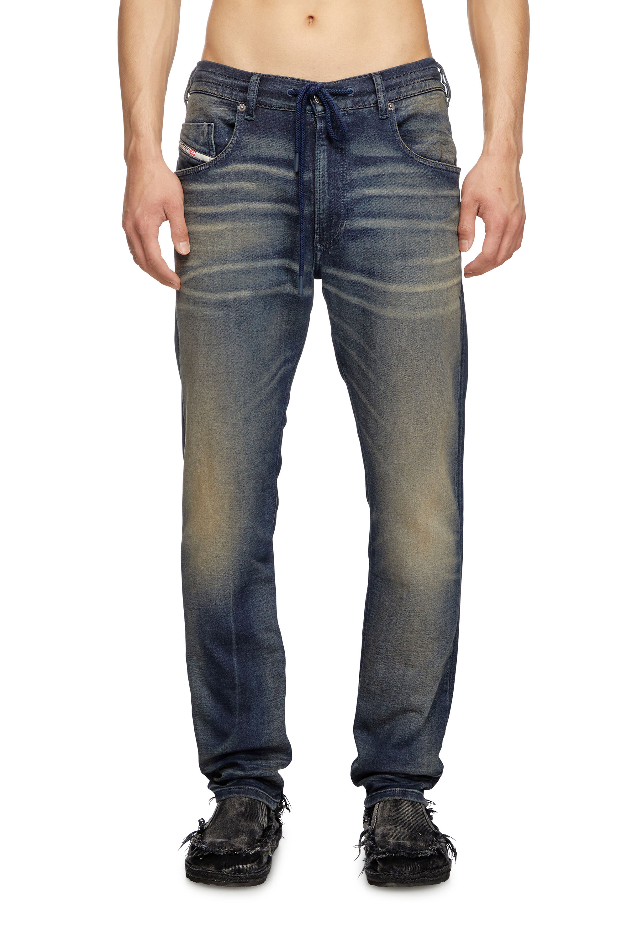 Diesel - Male's Regular 2030 D-Krooley Joggjeans® 068PM, Dark Blue - 1