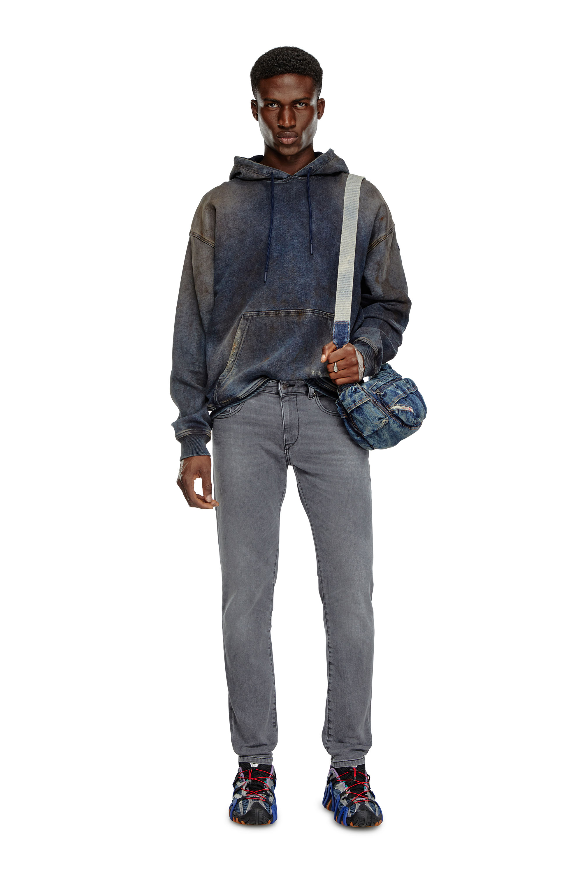 Diesel - Homme Slim Jeans 2019 D-Strukt 0GRDK, Gris foncé - Image 2