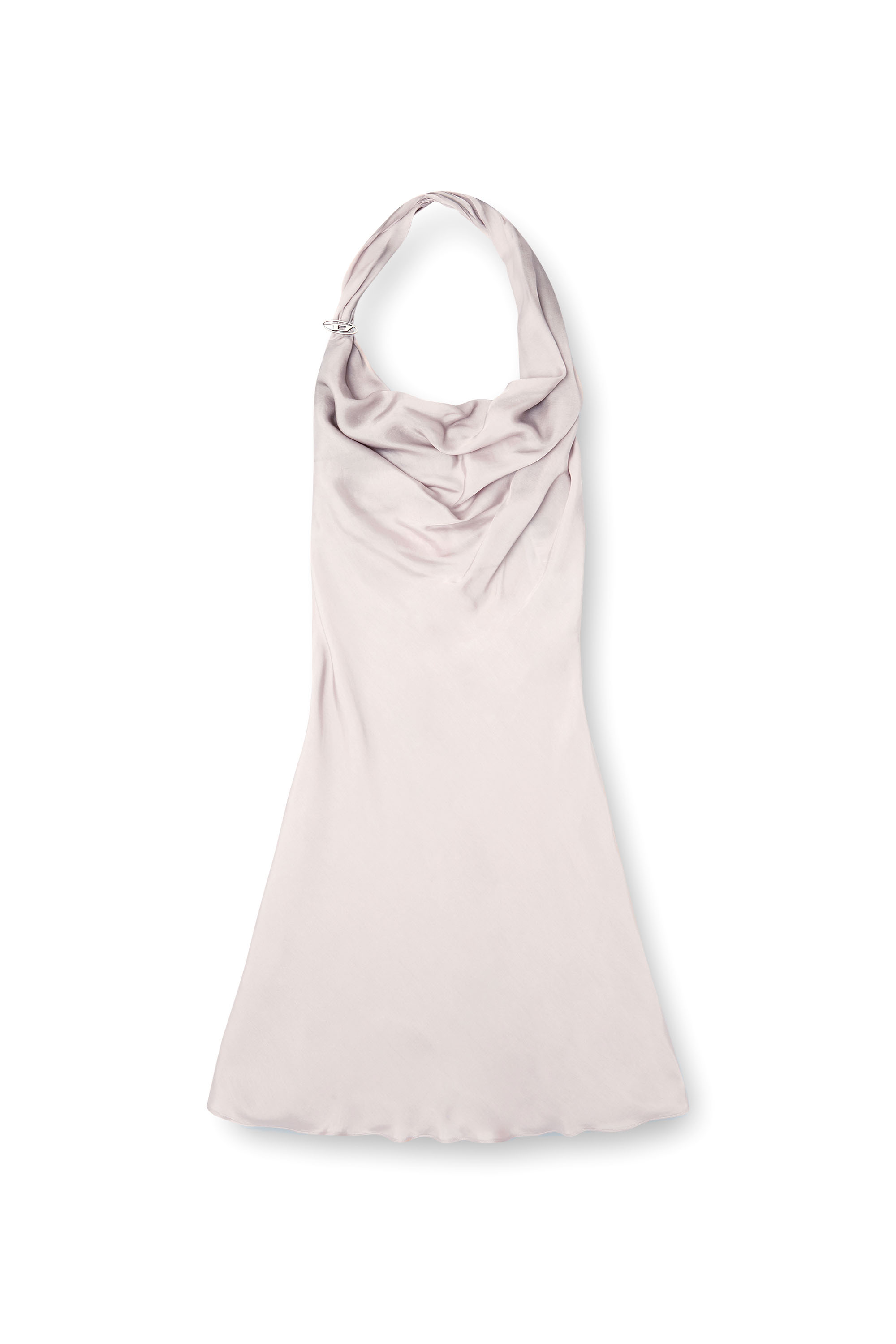 Diesel - D-ESTINY, Female's Bias cut dress with asymmetrical hem in Lilac - 5