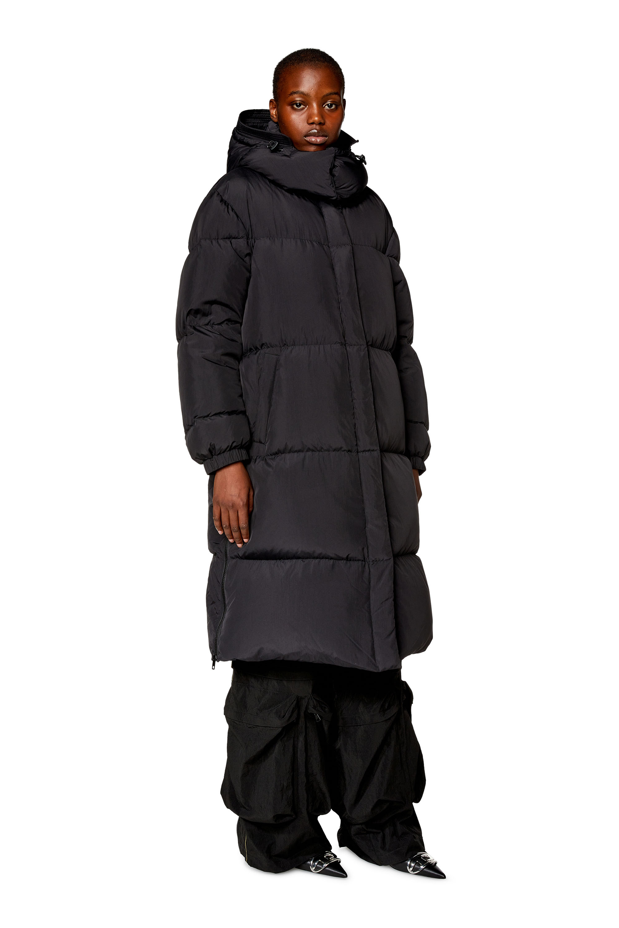 Light Jackets Women's Down Puffer Jacket with Hood Women Winter Coats  Full-Zip Lightweight Puffer Parka Warm Jacket (Color : Black, Size : 165) :  : Clothing, Shoes & Accessories