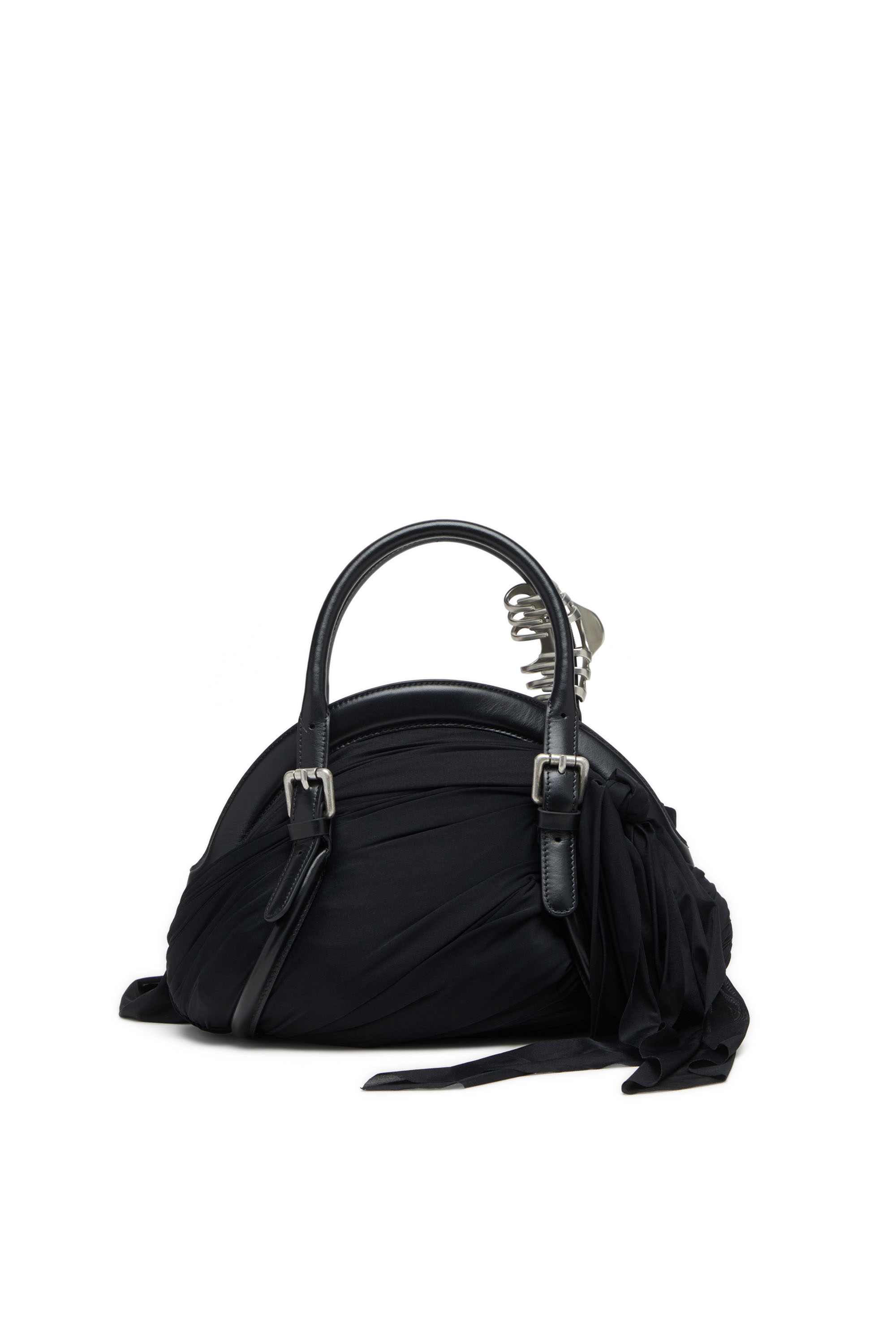Diesel - TRASH-D TOP HANDLE, Female's Bandana handbag in jersey and leather in null - 2