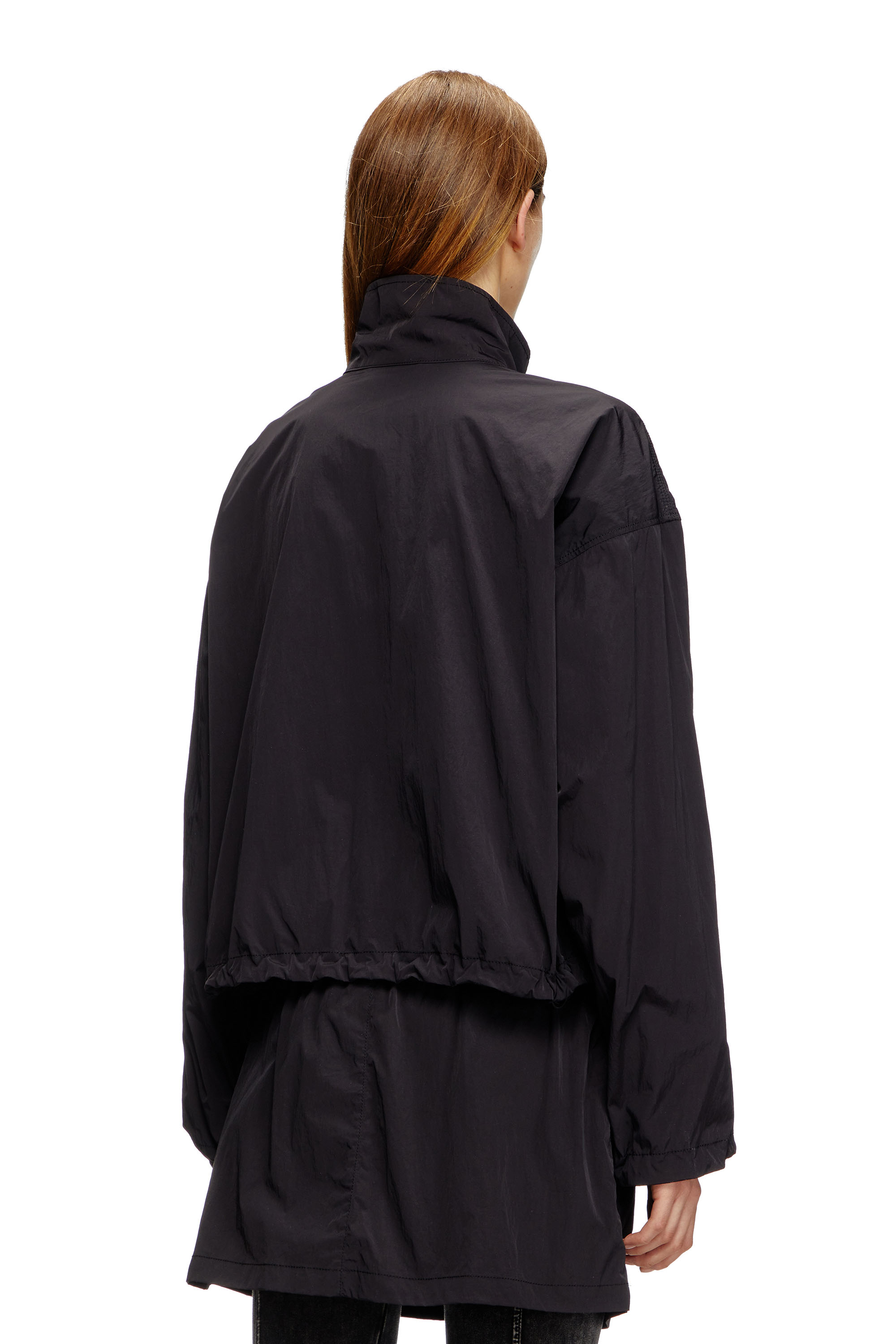 Diesel - G-LEAM, Windbreaker in compact nylon Femme in Noir - 3