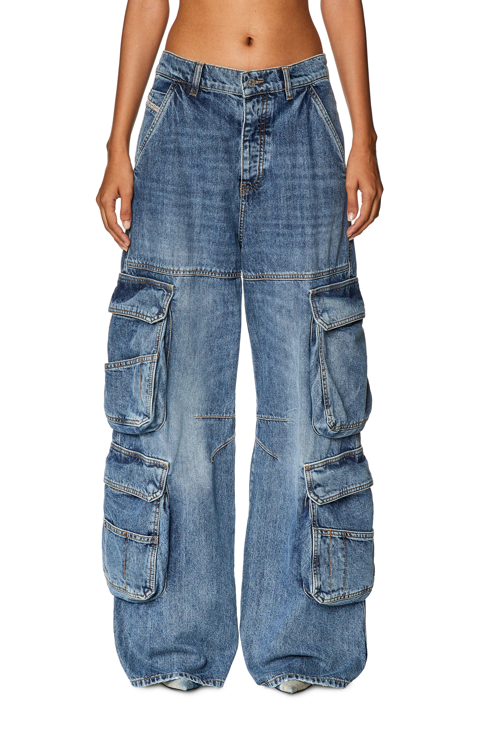 Diesel - Female Straight Jeans 1996 D-Sire 0NLAX, Medium Blue - Image 1