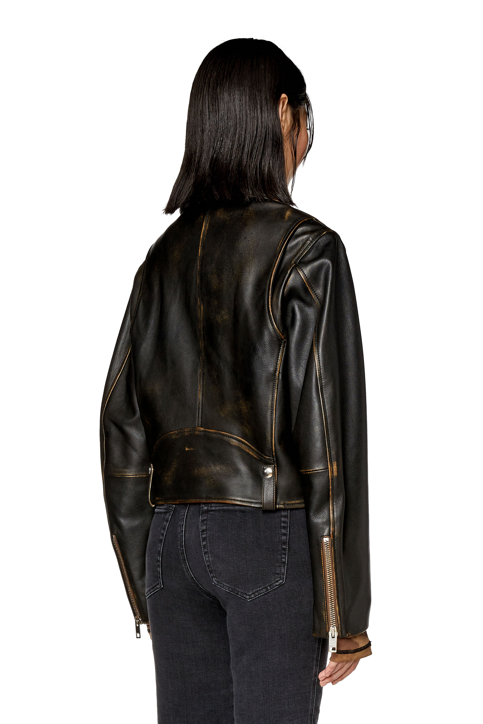 Women's Black Leather Jacket With Gold Plated Zip & Button, Lambskin  Jacket, Gift for Women, Woman Leather Jacket,biker Jacket,gift for Her 