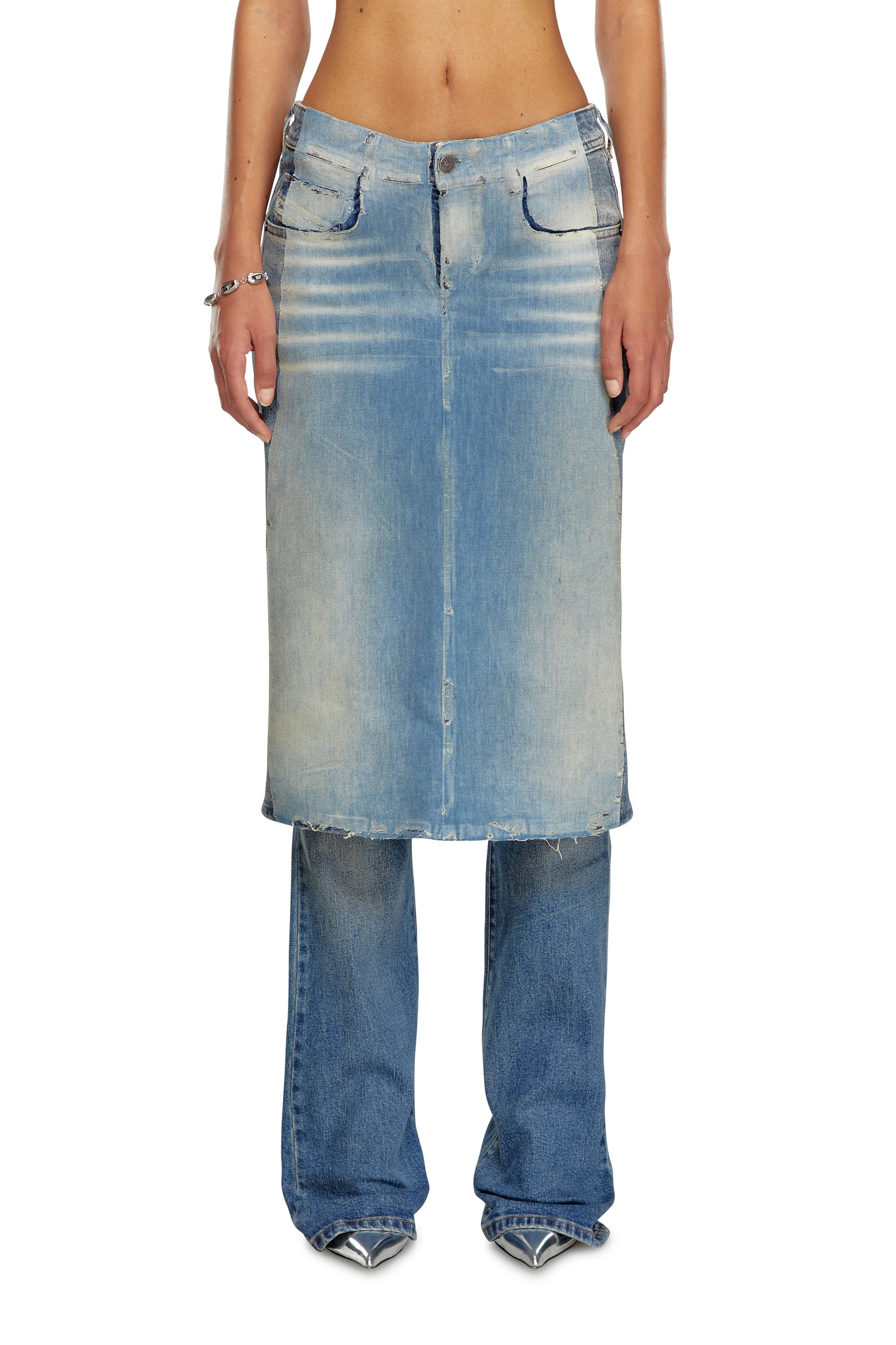 Diesel - Female Bootcut and Flare Jeans D-Sel 007X8, Medium Blue - Image 1
