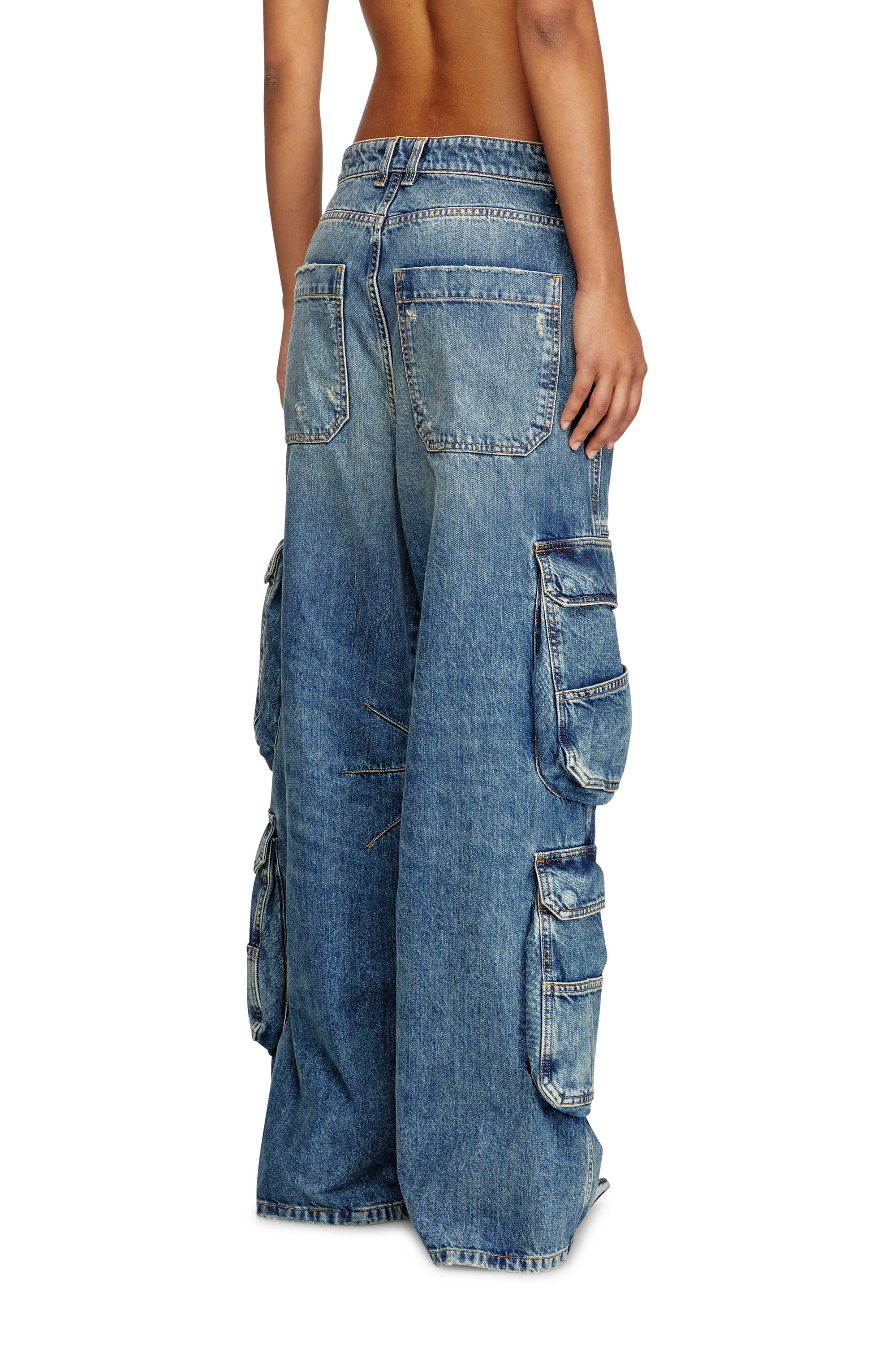 Diesel - Female's Relaxed Jeans 1996 D-Sire 0NLAX, Medium Blue - 4